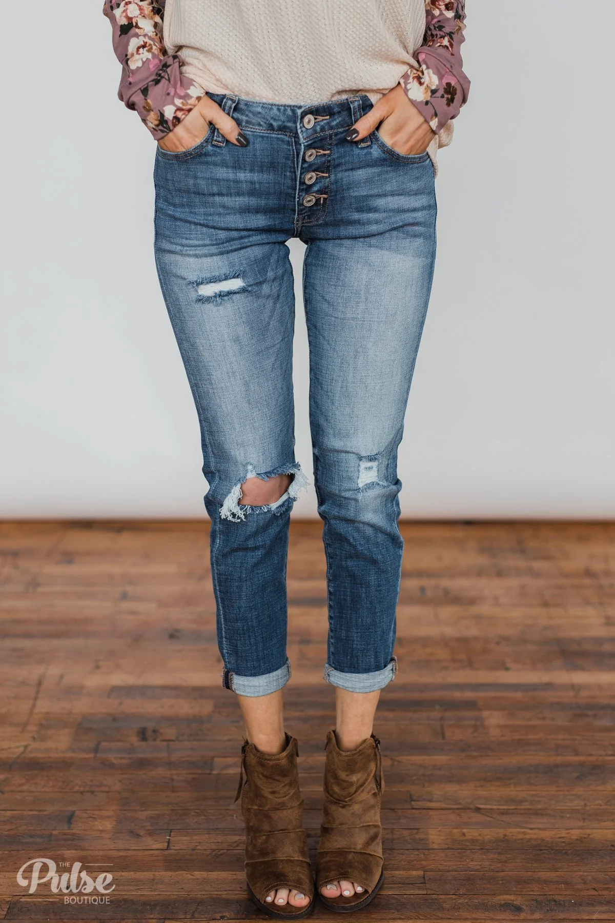 Kan Can Boyfriend Jeans- Scarlett Wash - Image 3