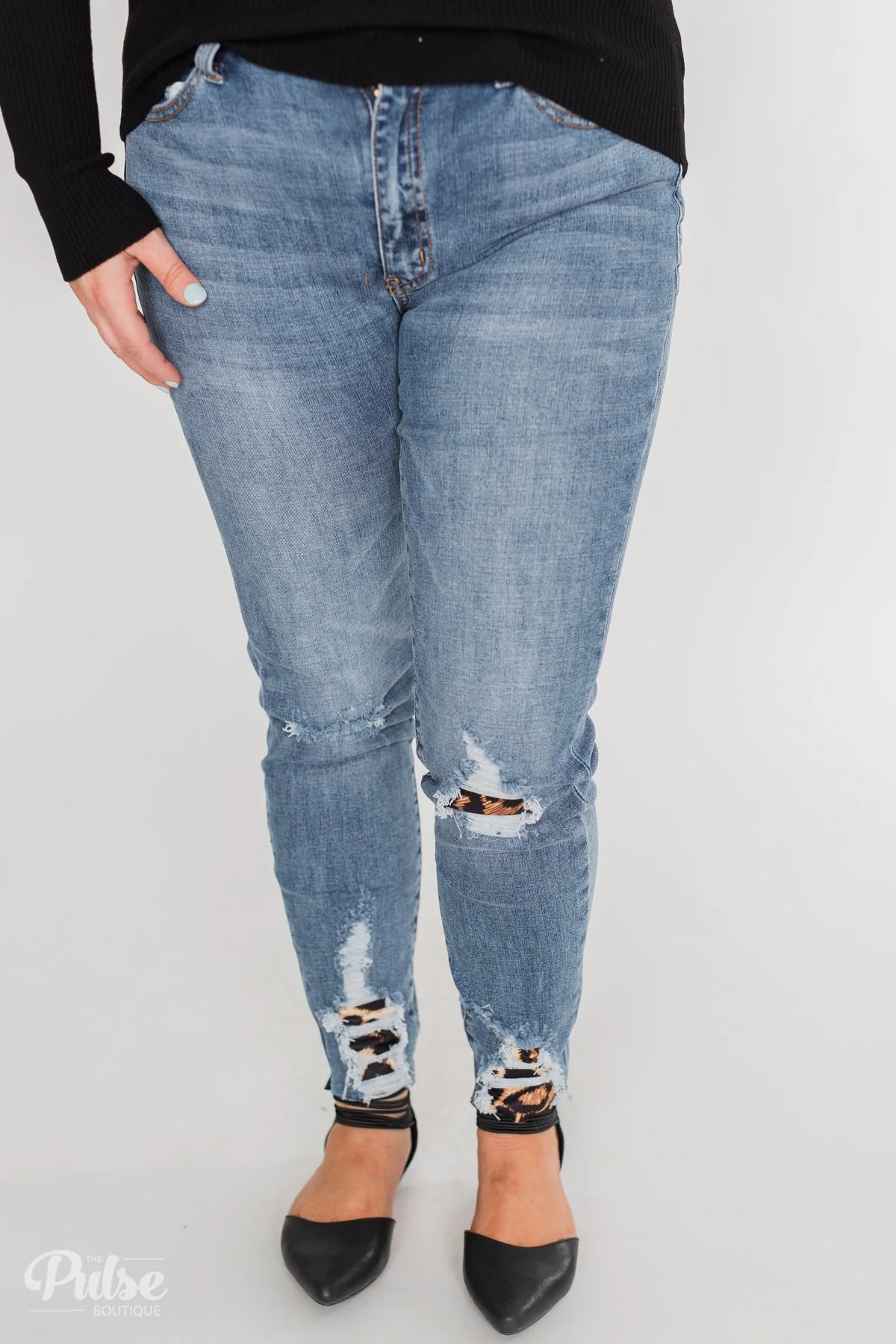 KanCan Jeans - Leopard Patch - Image 2