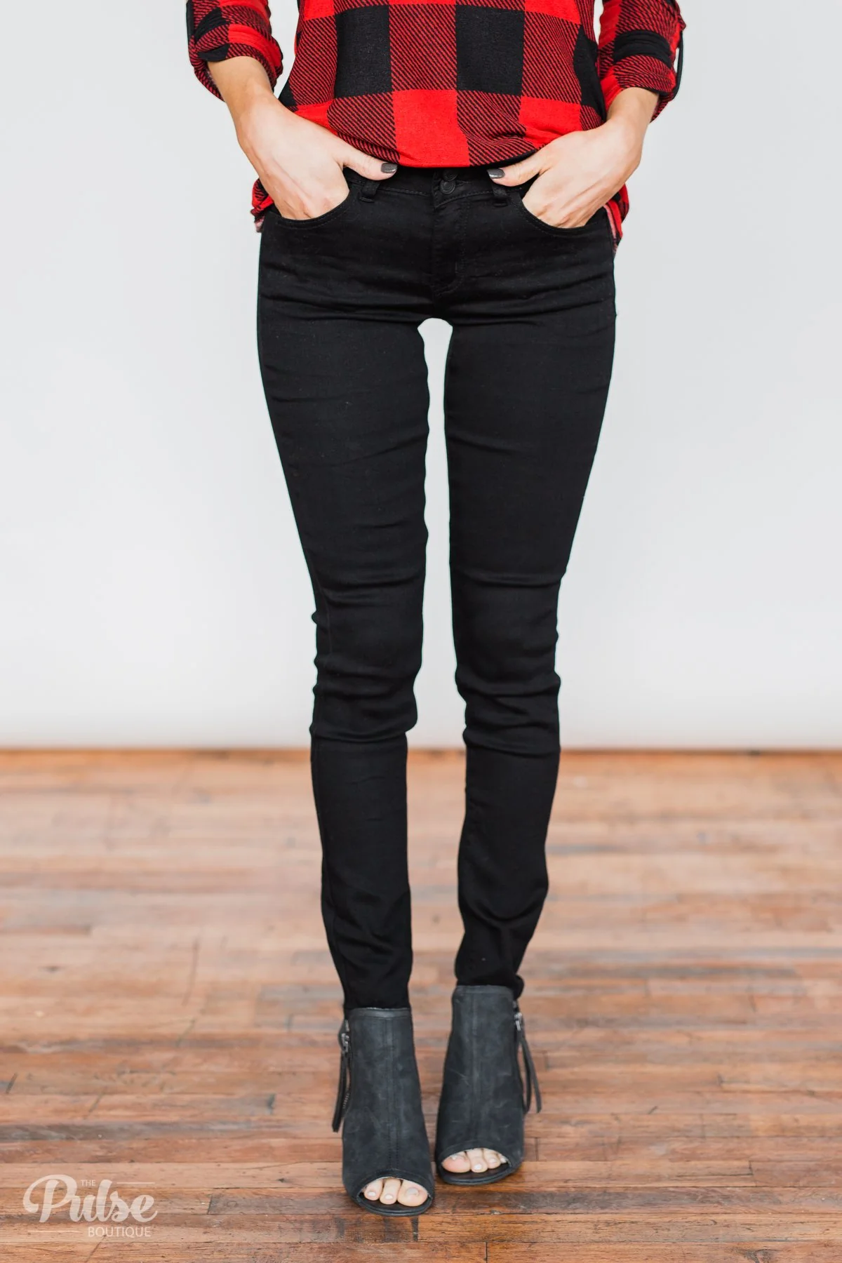 Kan Can Jeans- Non-Distressed Solid Black - Image 2