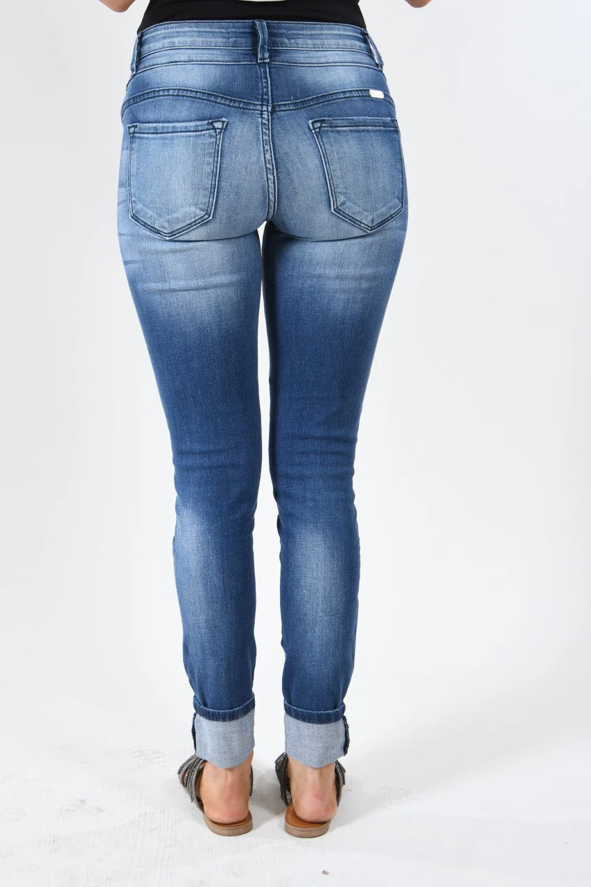 Kan Can Mid Rise Jeans - Janet Wash - Image 3