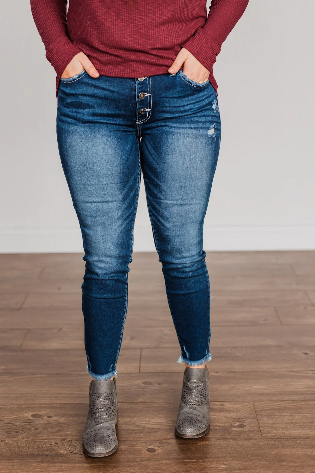 KanCan Mid-Rise Skinny Jeans- Victoria Wash - Image 4
