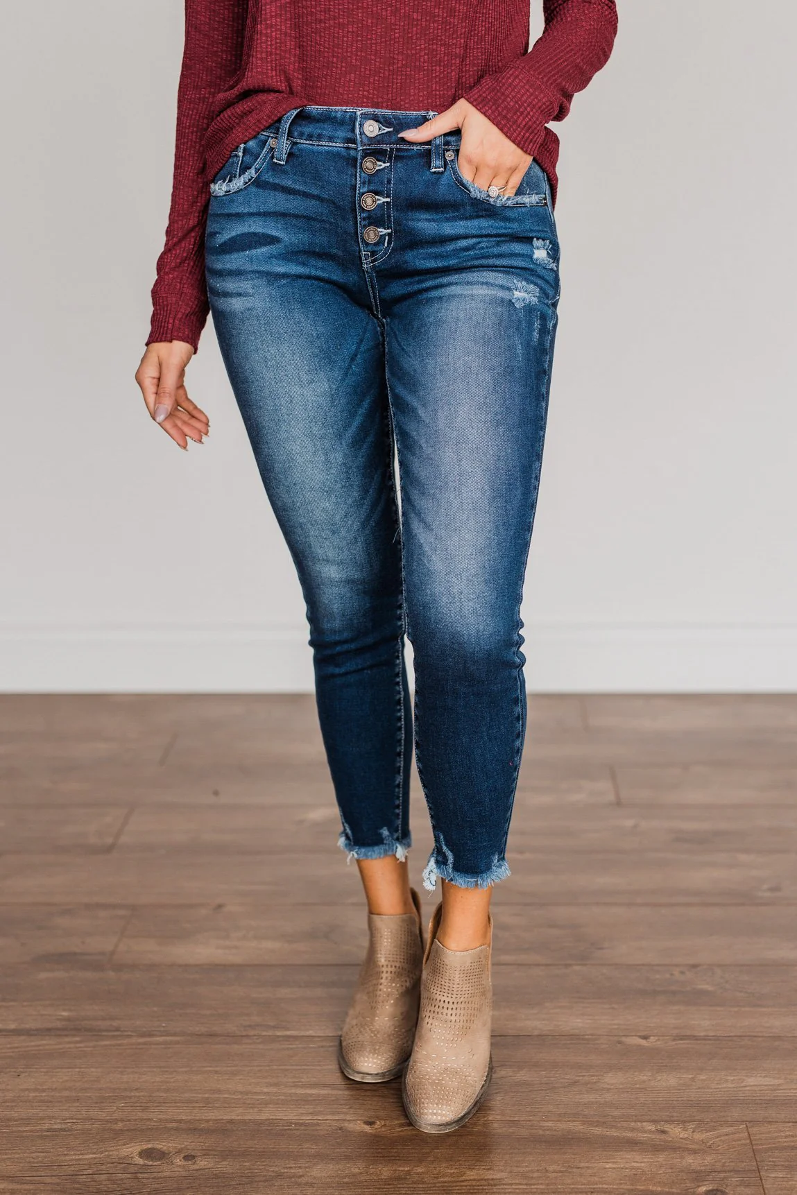 KanCan Mid-Rise Skinny Jeans- Victoria Wash - Image 5