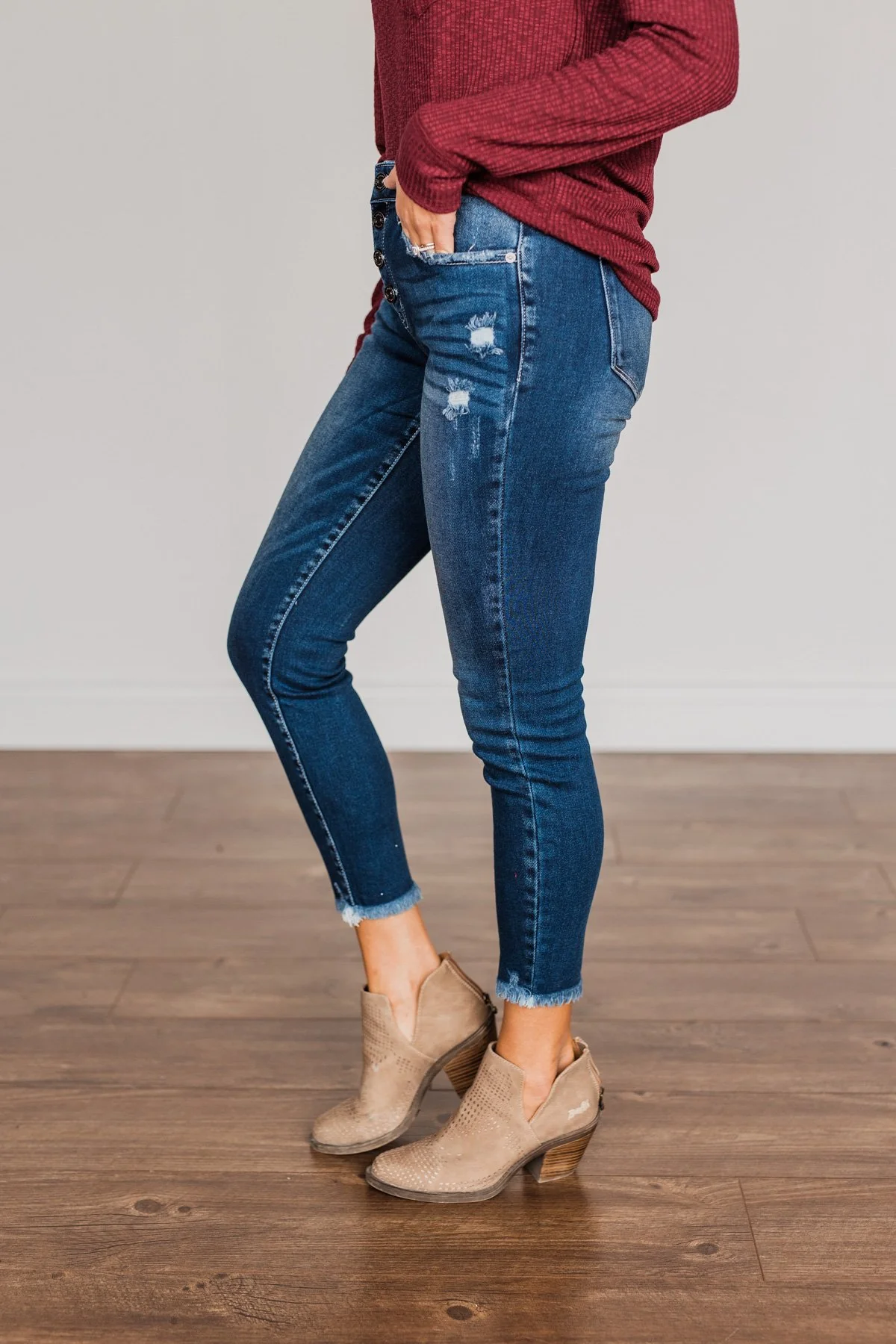 KanCan Mid-Rise Skinny Jeans- Victoria Wash - Image 8