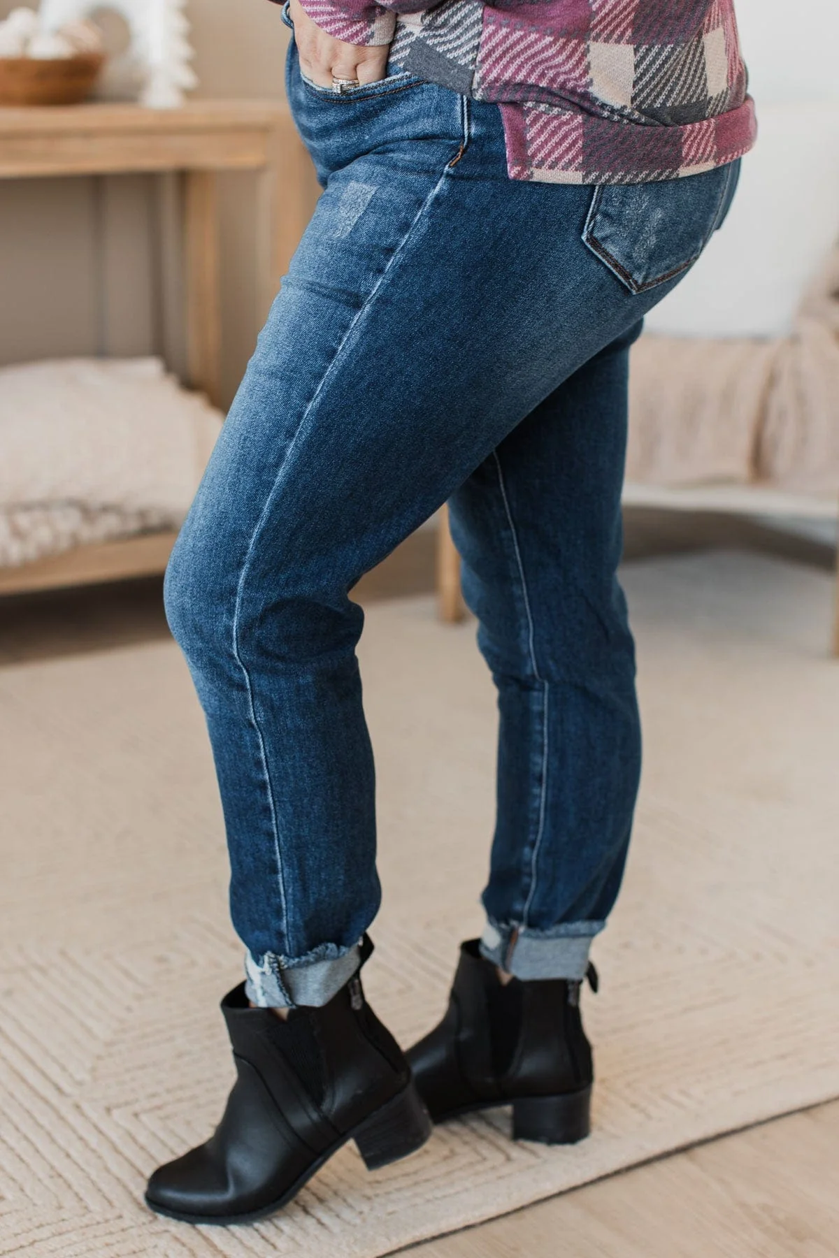 KanCan Ankle Skinny Jean- Trina Wash - Image 6