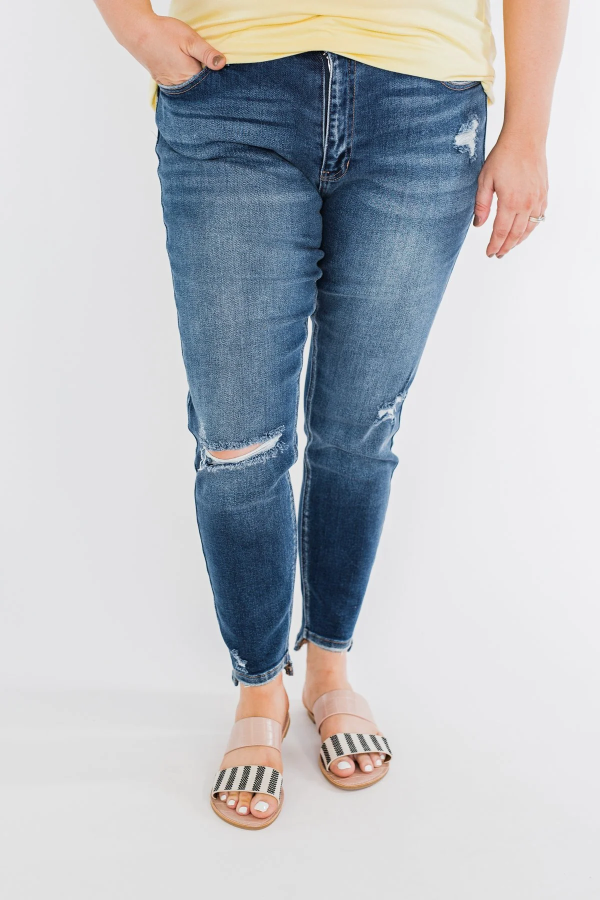 KanCan Ankle Skinny Jeans- Clarissa Wash - Image 2