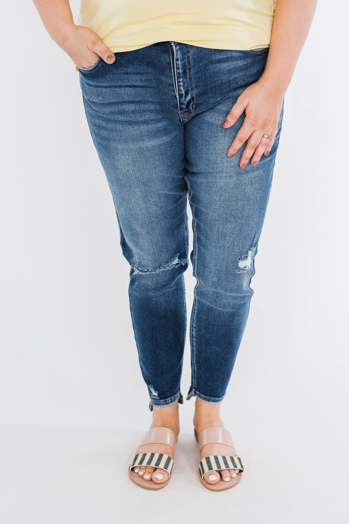 KanCan Ankle Skinny Jeans- Clarissa Wash - Image 4