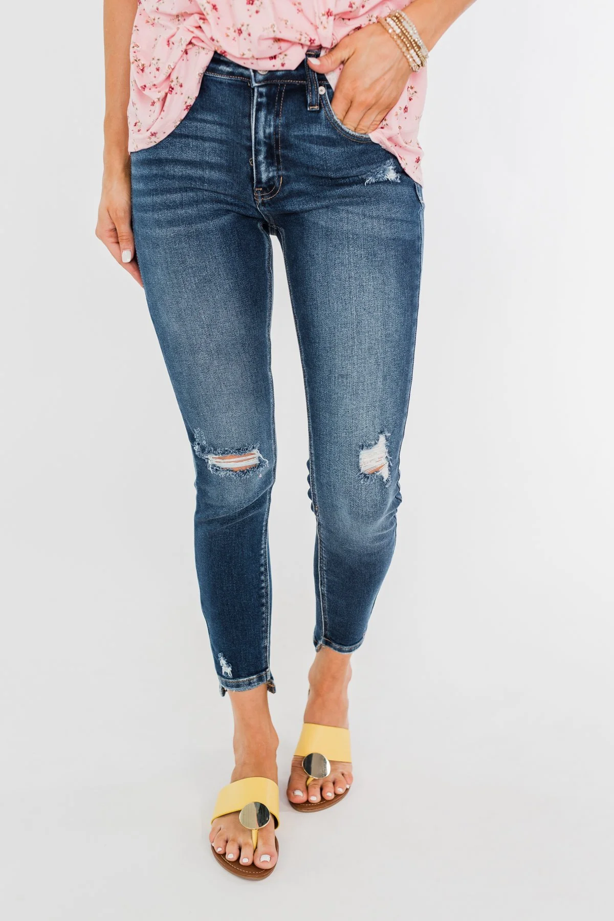 KanCan Ankle Skinny Jeans- Clarissa Wash - Image 5