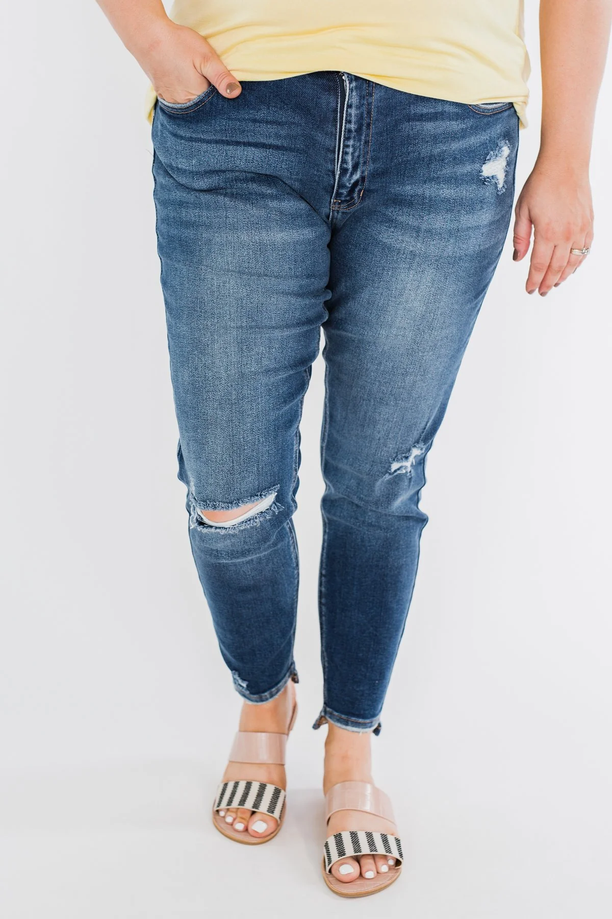 KanCan Ankle Skinny Jeans- Clarissa Wash - Image 6