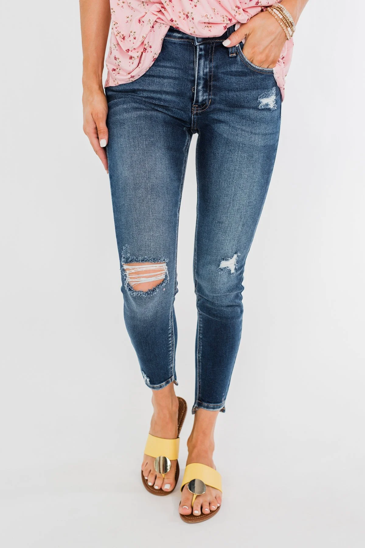KanCan Ankle Skinny Jeans- Clarissa Wash - Image 7