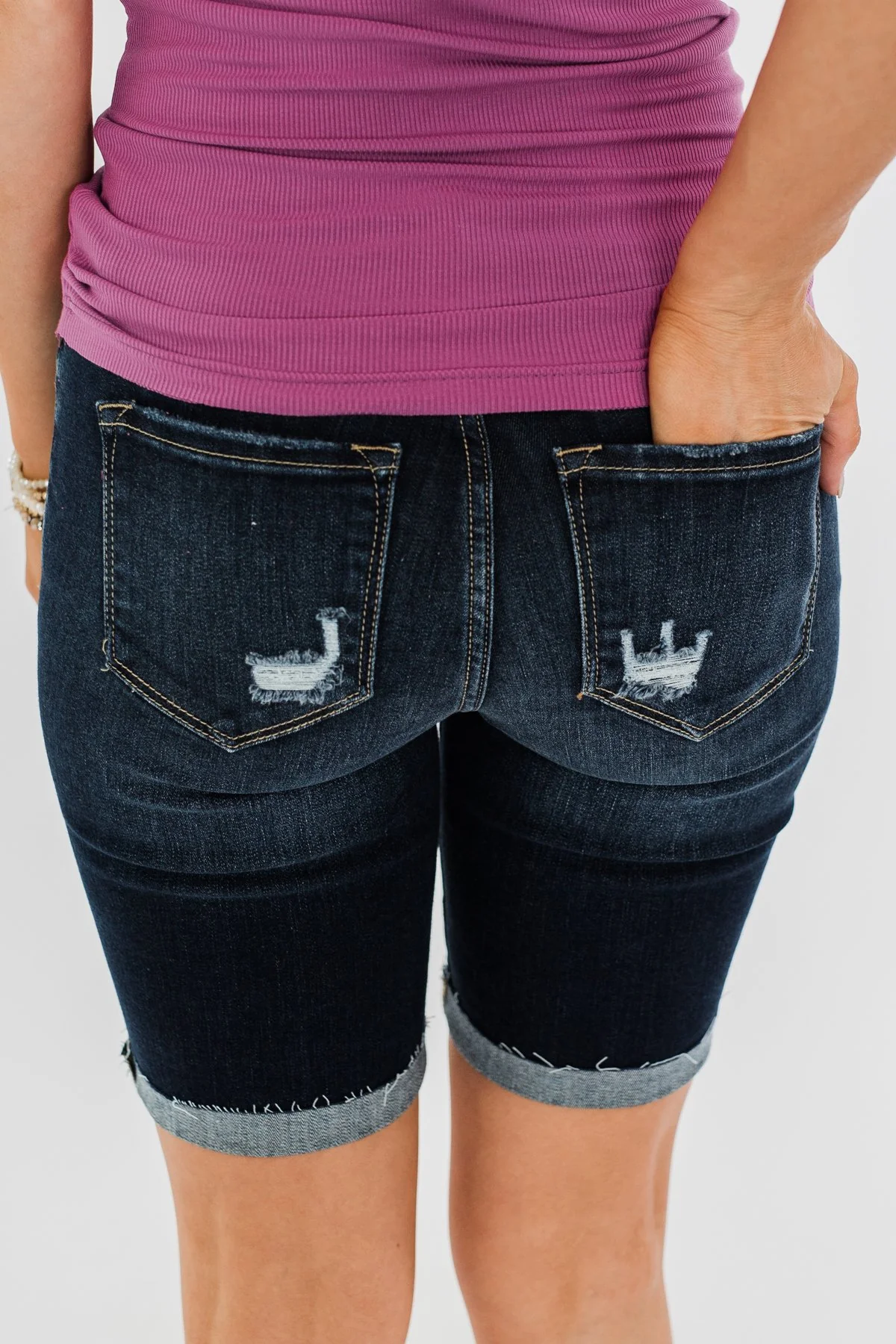 KanCan Bermuda Shorts- Eleanor Wash - Image 12