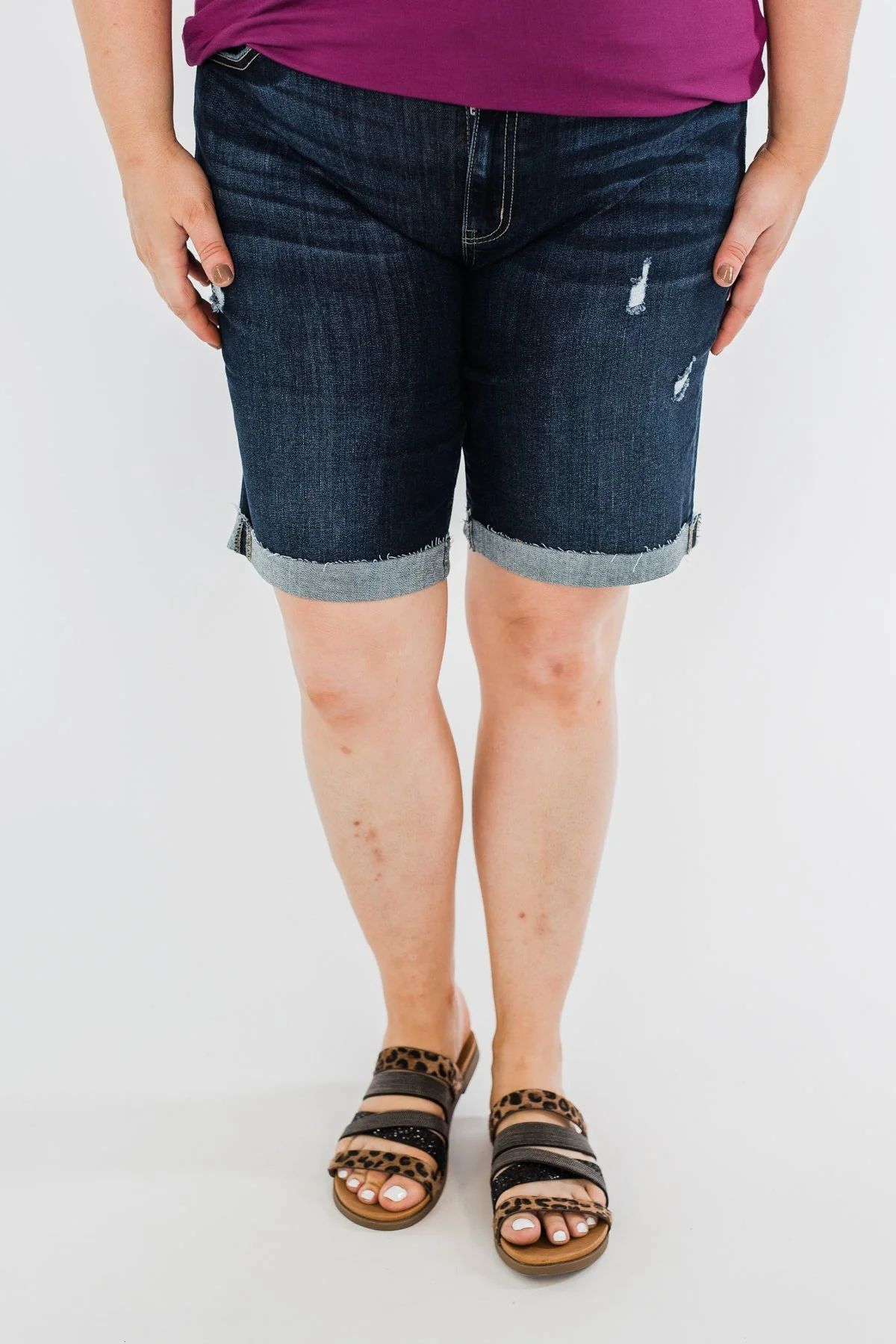 KanCan Bermuda Shorts- Eleanor Wash - Image 2