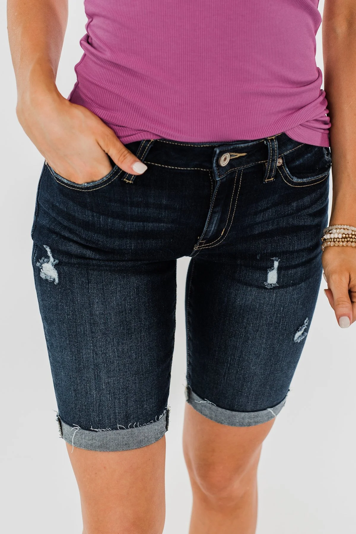 KanCan Bermuda Shorts- Eleanor Wash - Image 5