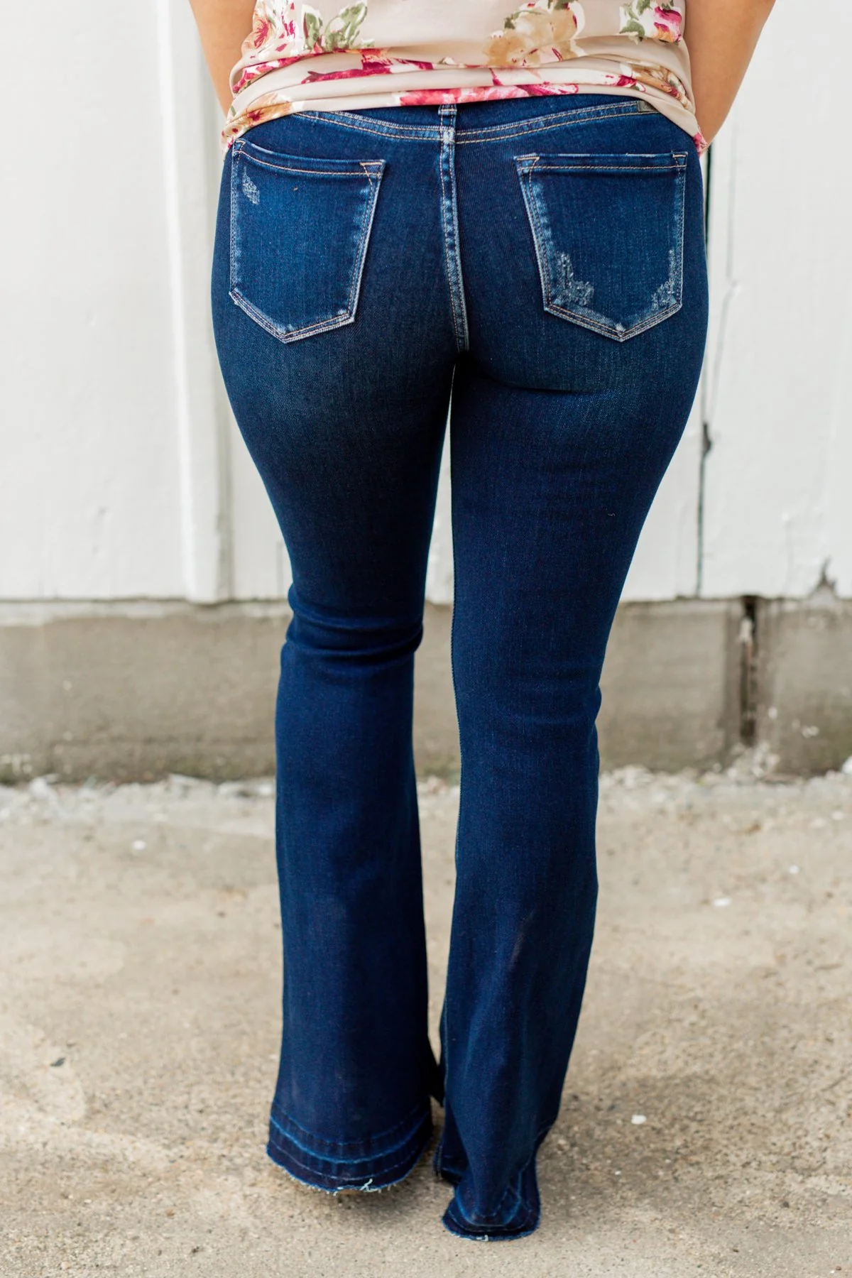 KanCan Button Fly Flare Jeans- Mandy Wash - Image 12