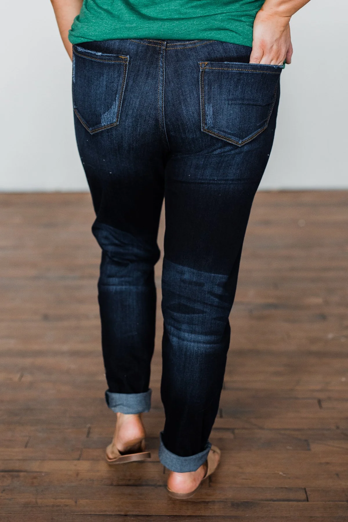 KanCan Button Fly Jeans- Dark Hope Wash - Image 17