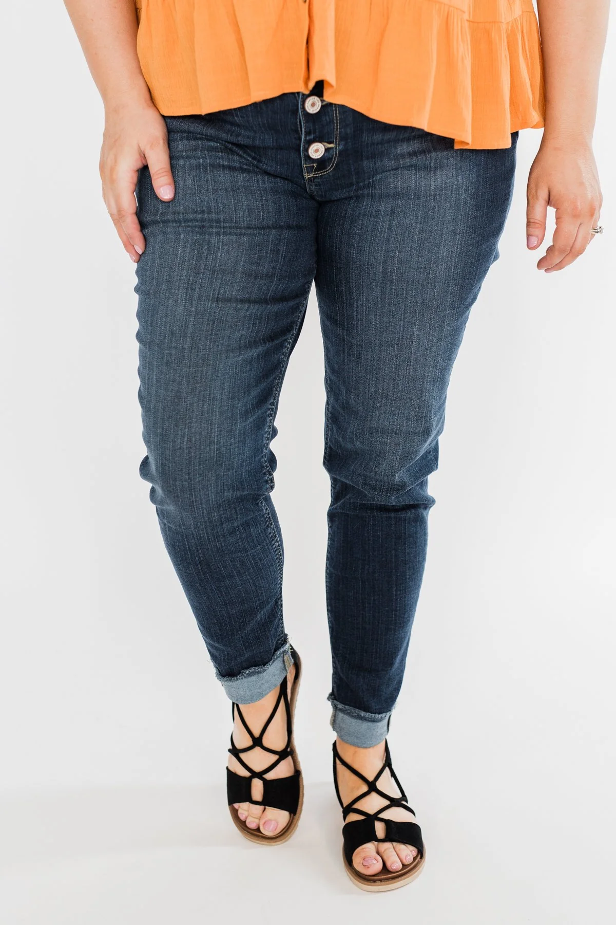 KanCan Button Fly Jeans- Denise Wash - Image 2