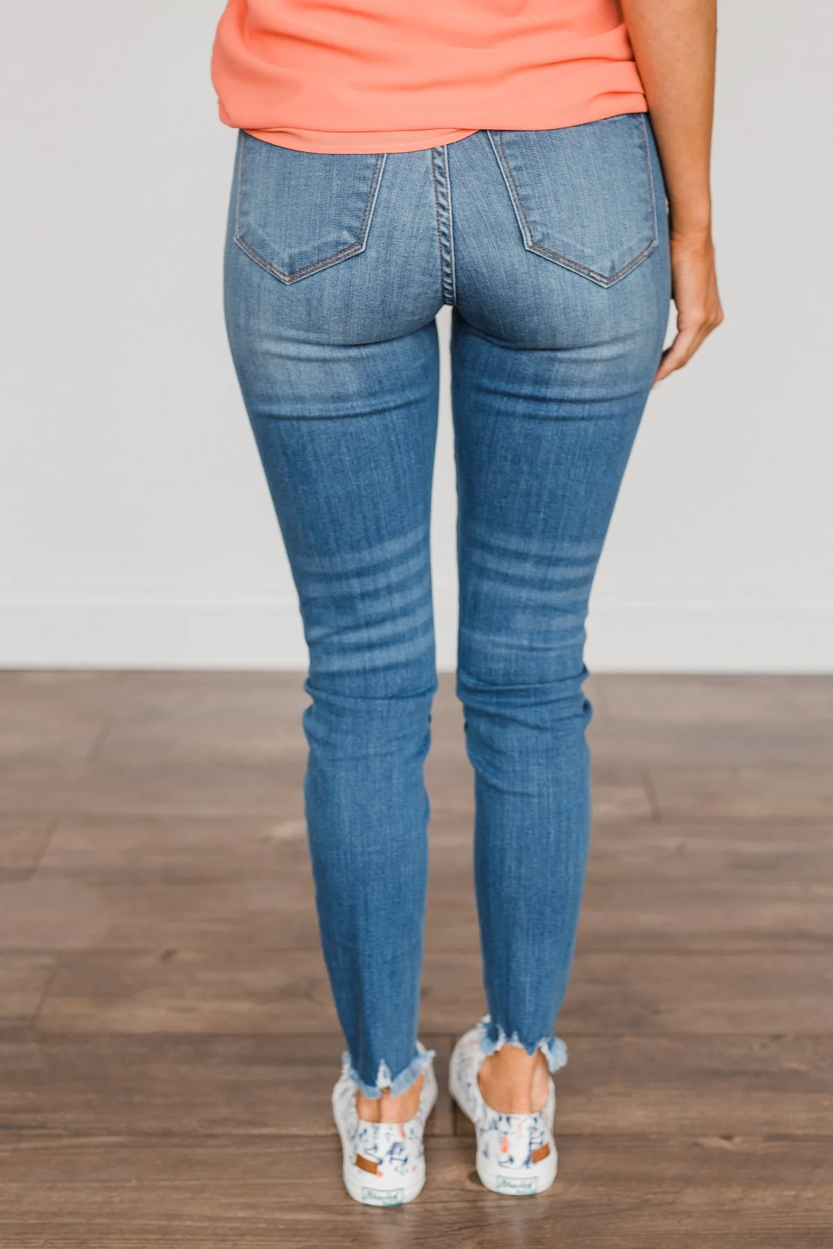 KanCan Button Fly Jeans- Medium Reagan Wash - Image 8