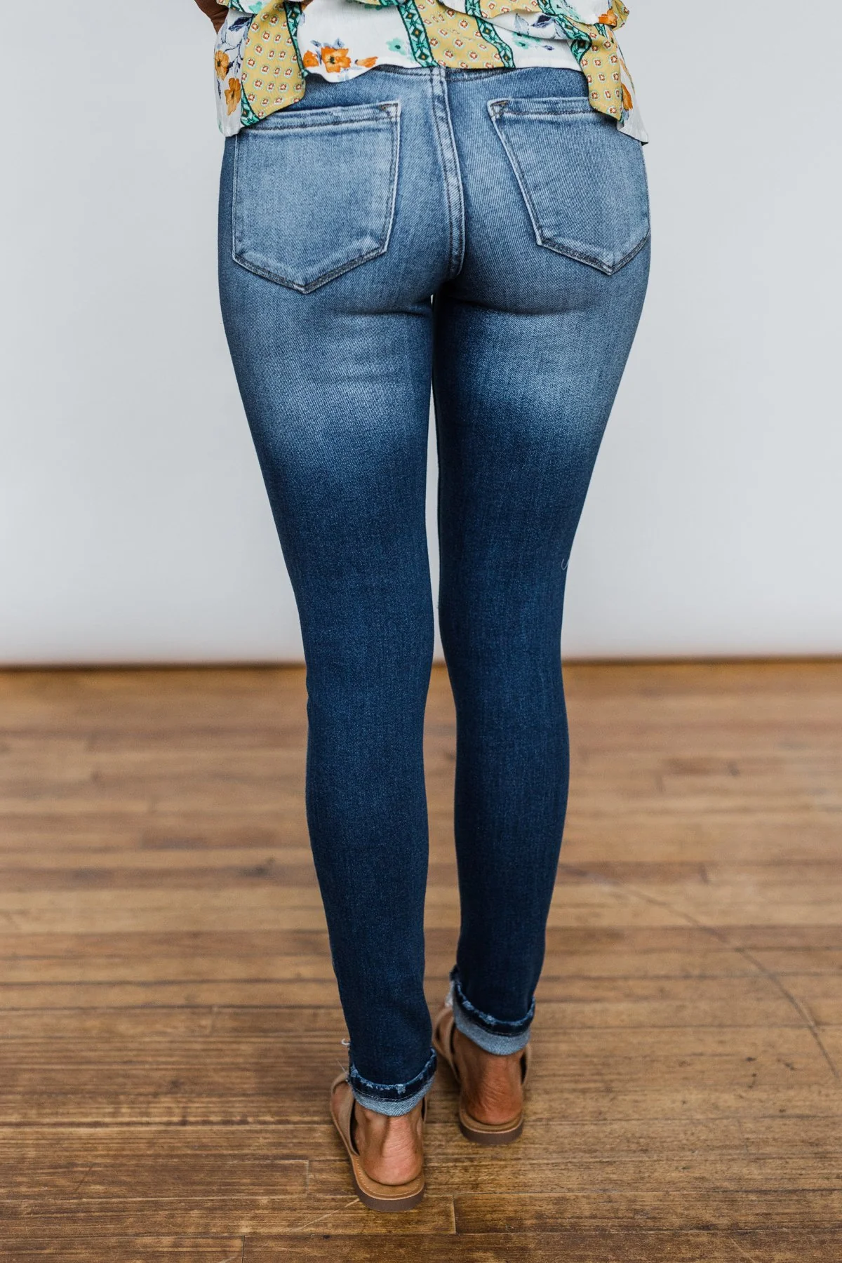 KanCan Button Fly Jeans- Melanie Wash - Image 10