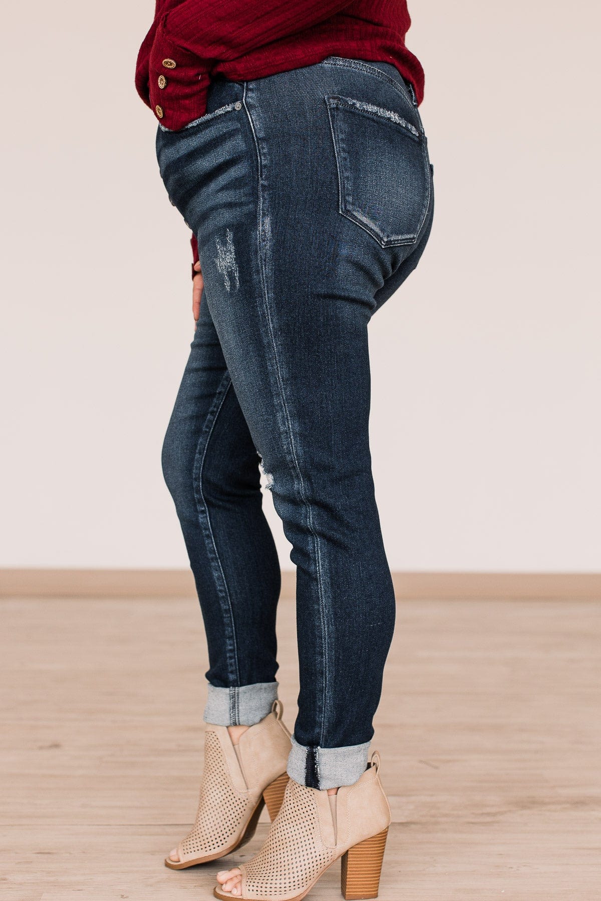 KanCan Button Fly Skinny Jeans- Julia Wash - Image 7