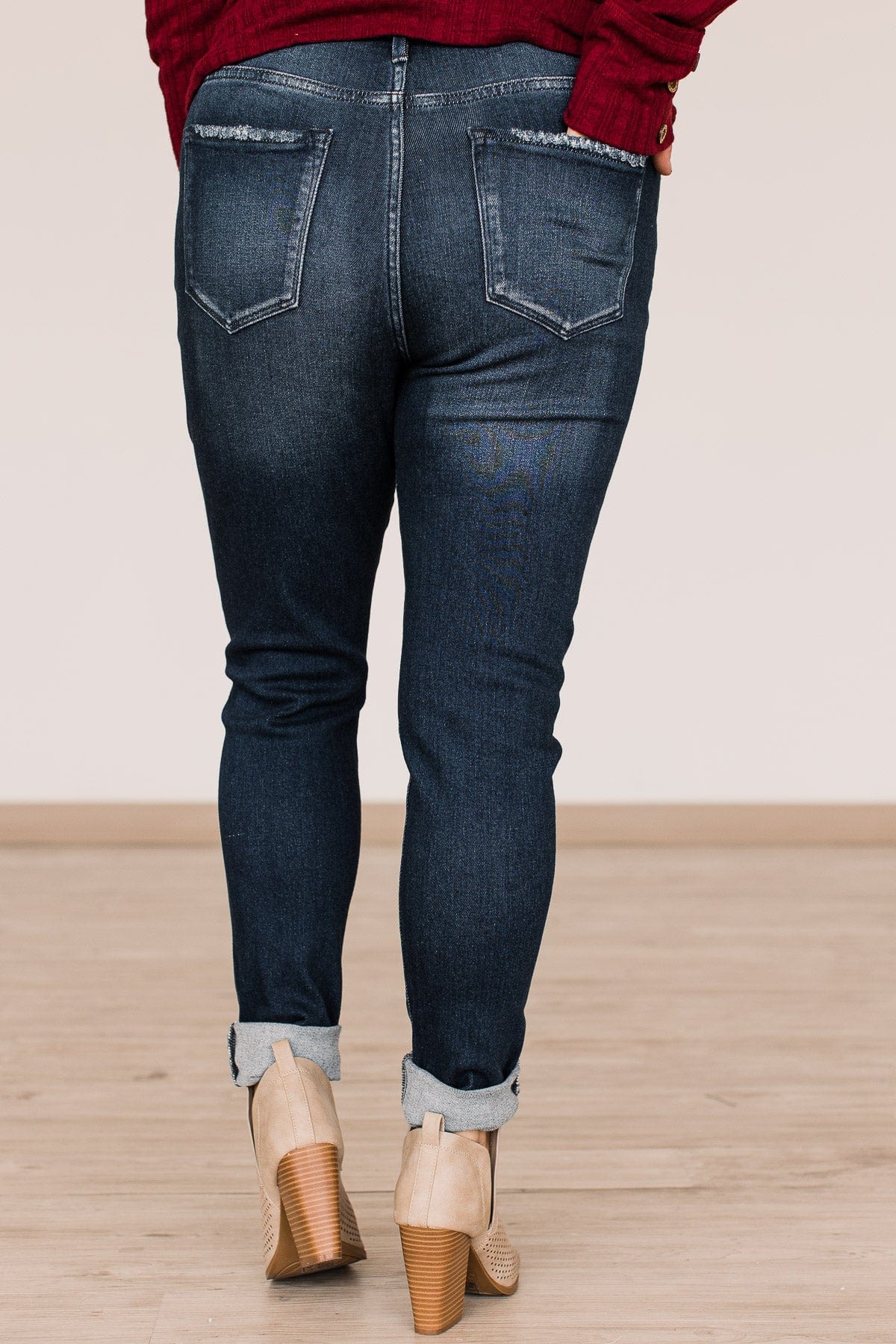 KanCan Button Fly Skinny Jeans- Julia Wash - Image 9
