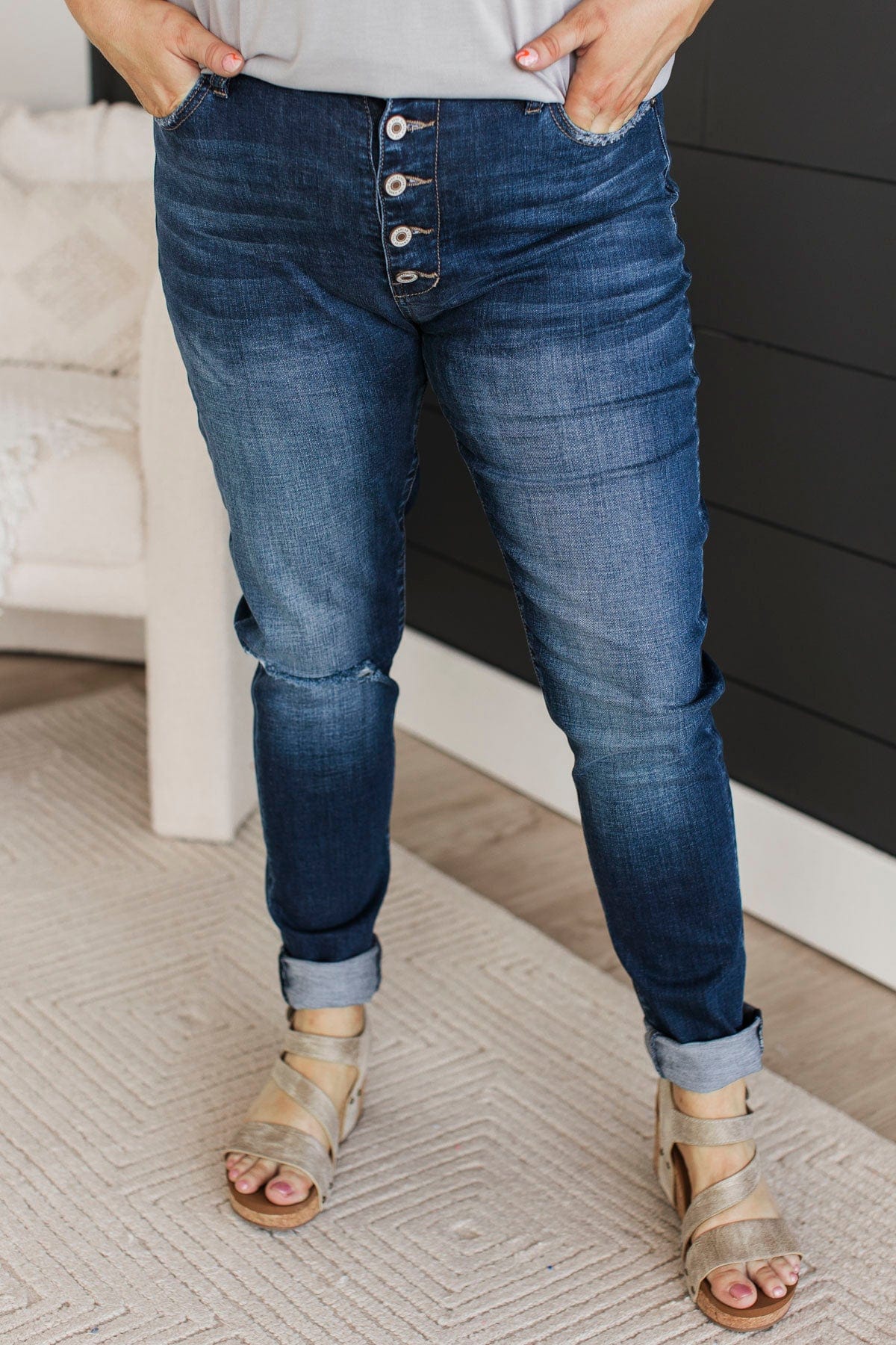 KanCan Curvy Skinny Jeans- Kassidy Wash - Image 2