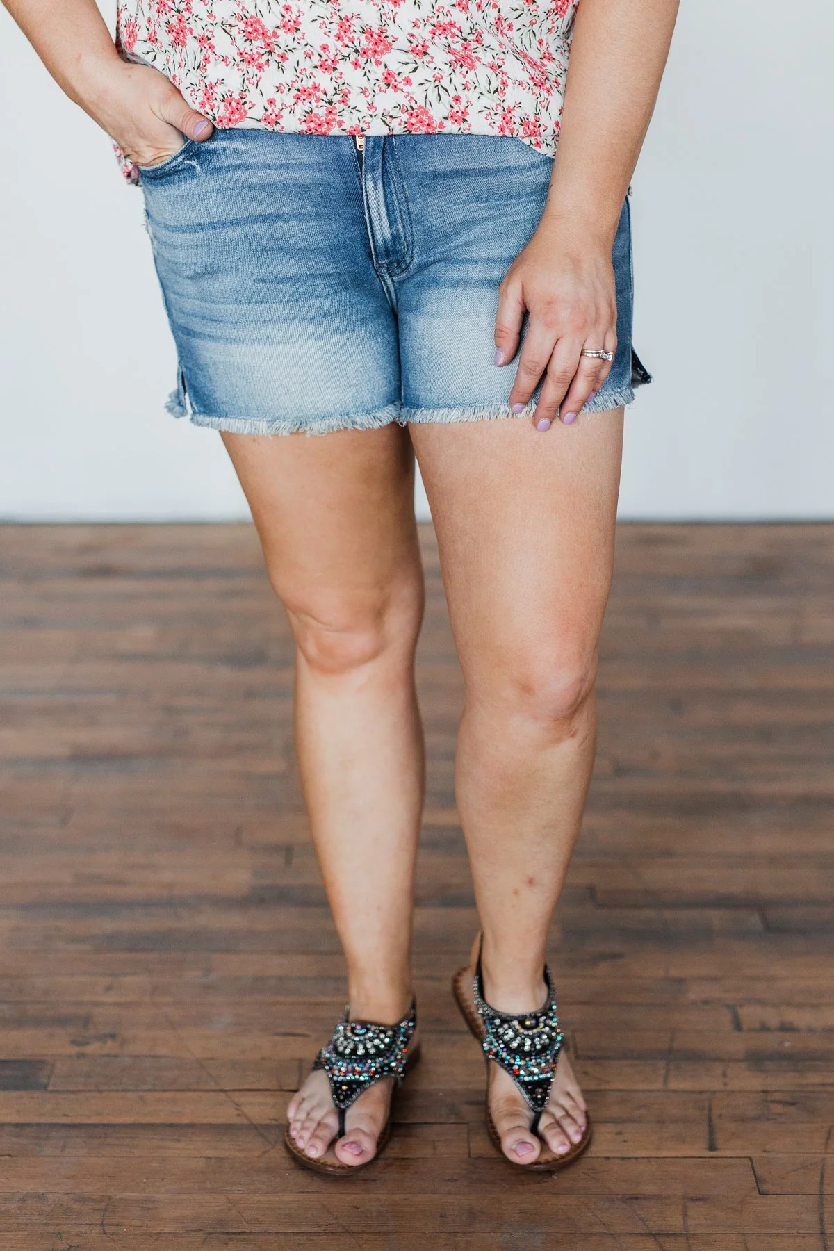 KanCan Denim Shorts- Joyce Wash - Image 5
