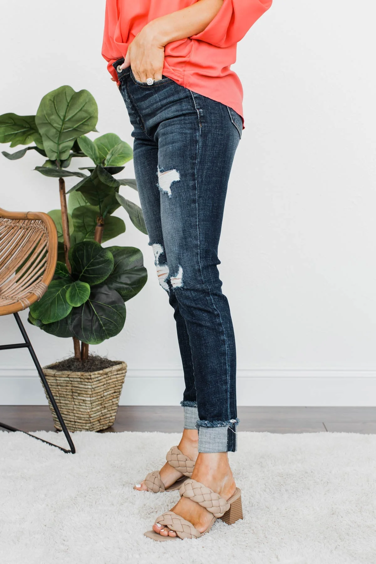 KanCan Distressed Jeans- Addi Wash - Image 5