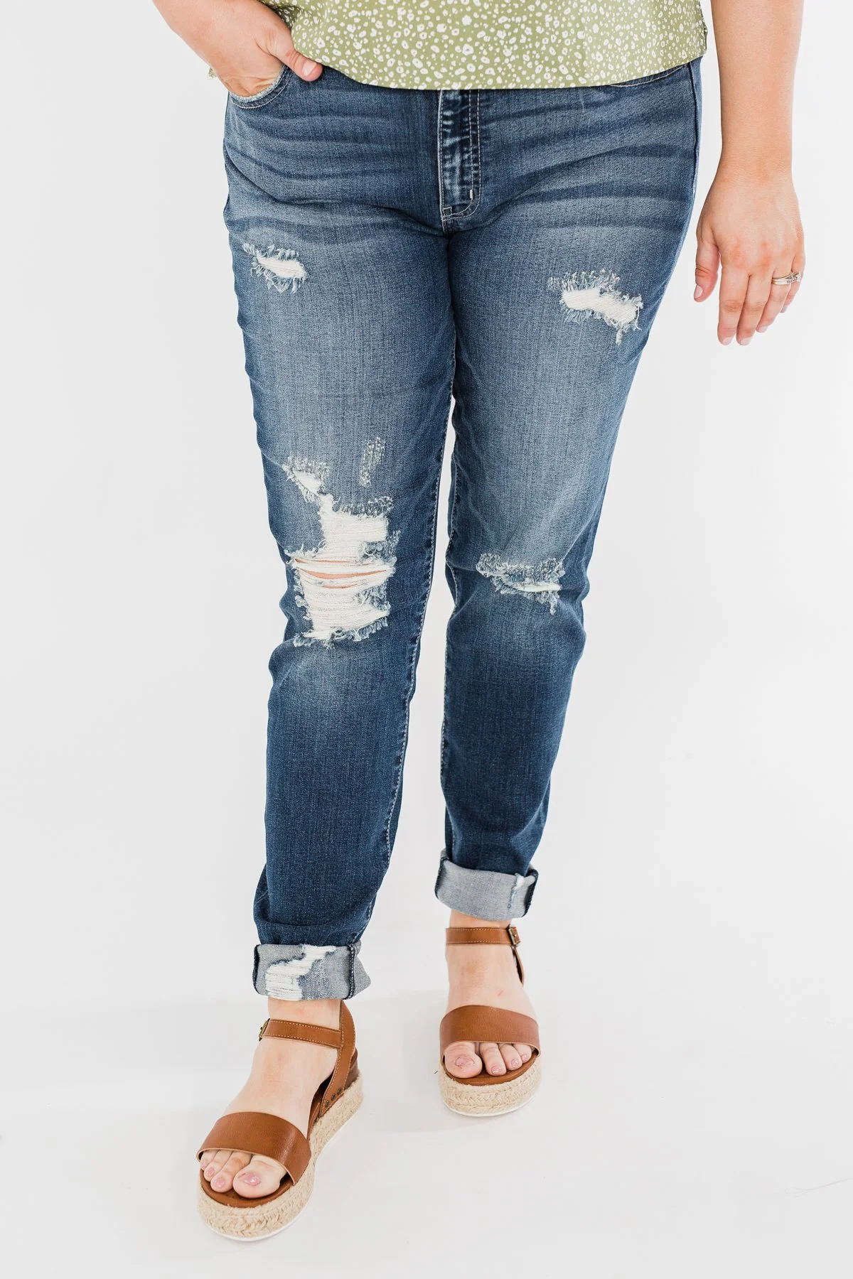 KanCan Distressed Jeans- Ariel Wash - Image 7