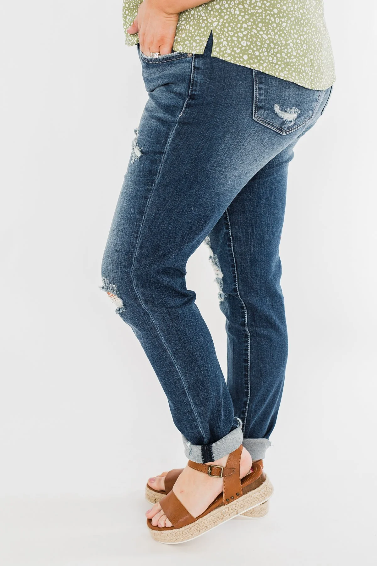 KanCan Distressed Jeans- Ariel Wash - Image 9