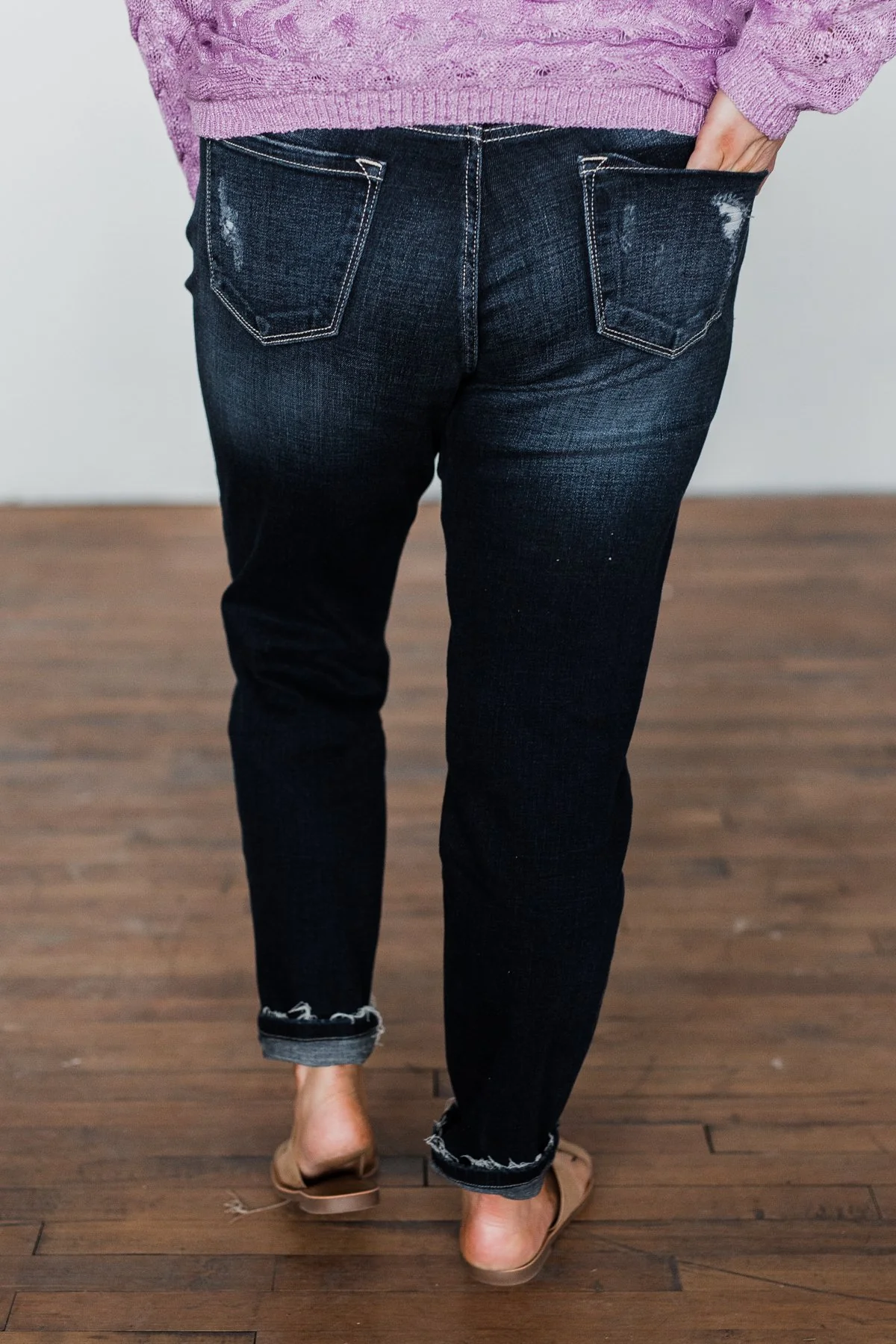 KanCan Distressed Jeans- Faye Wash - Image 10