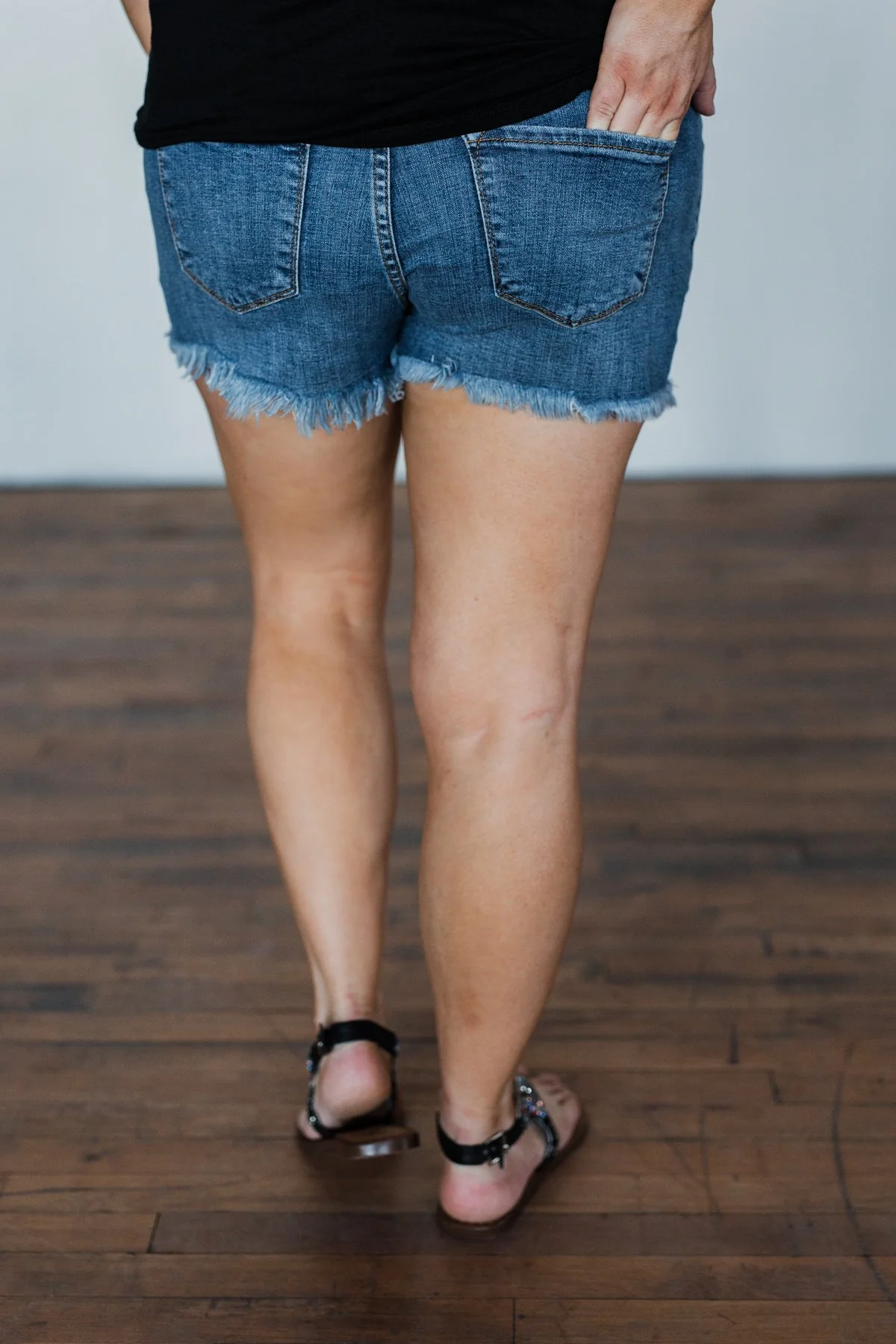 KanCan Distressed Leopard Pocket Shorts - Image 5