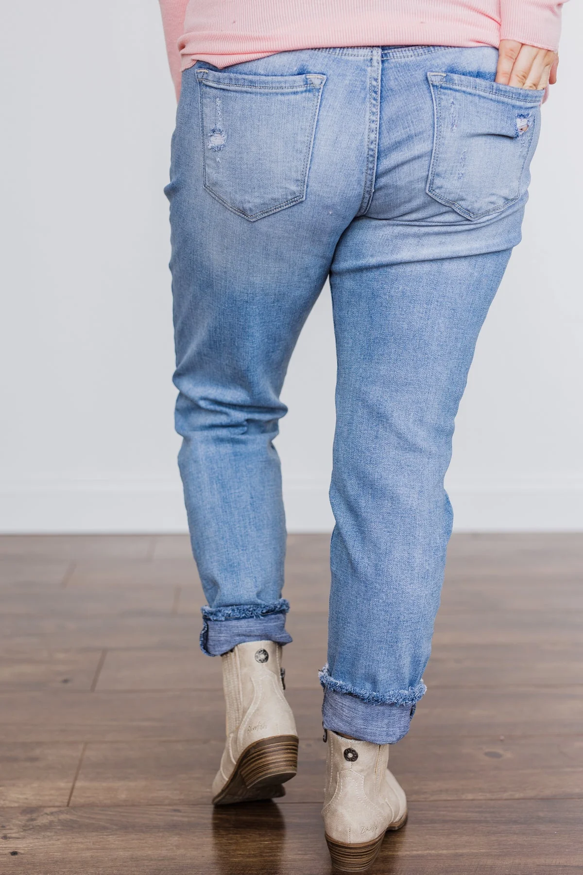 KanCan Distressed Skinny Jeans- Bonnie Wash - Image 12