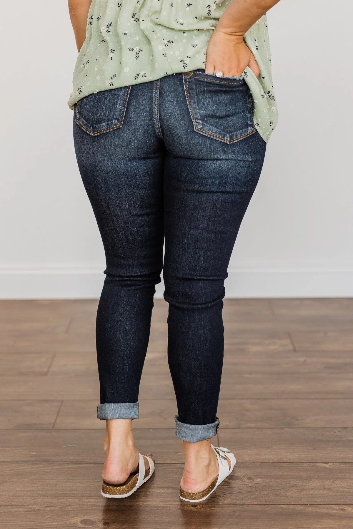 KanCan Distressed Skinny Jeans- Cheyenne Wash - Image 12