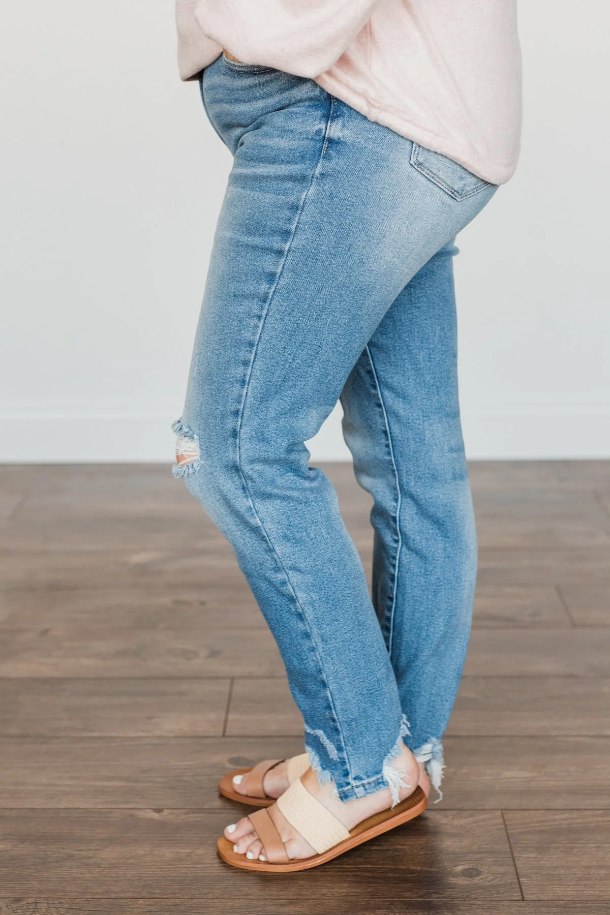 KanCan Distressed Skinny Jeans- Helen Wash - Image 6