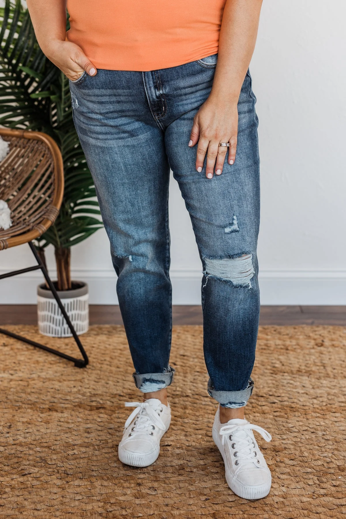 KanCan High-Rise Ankle Skinny Jeans- Zhavia Wash - Image 6