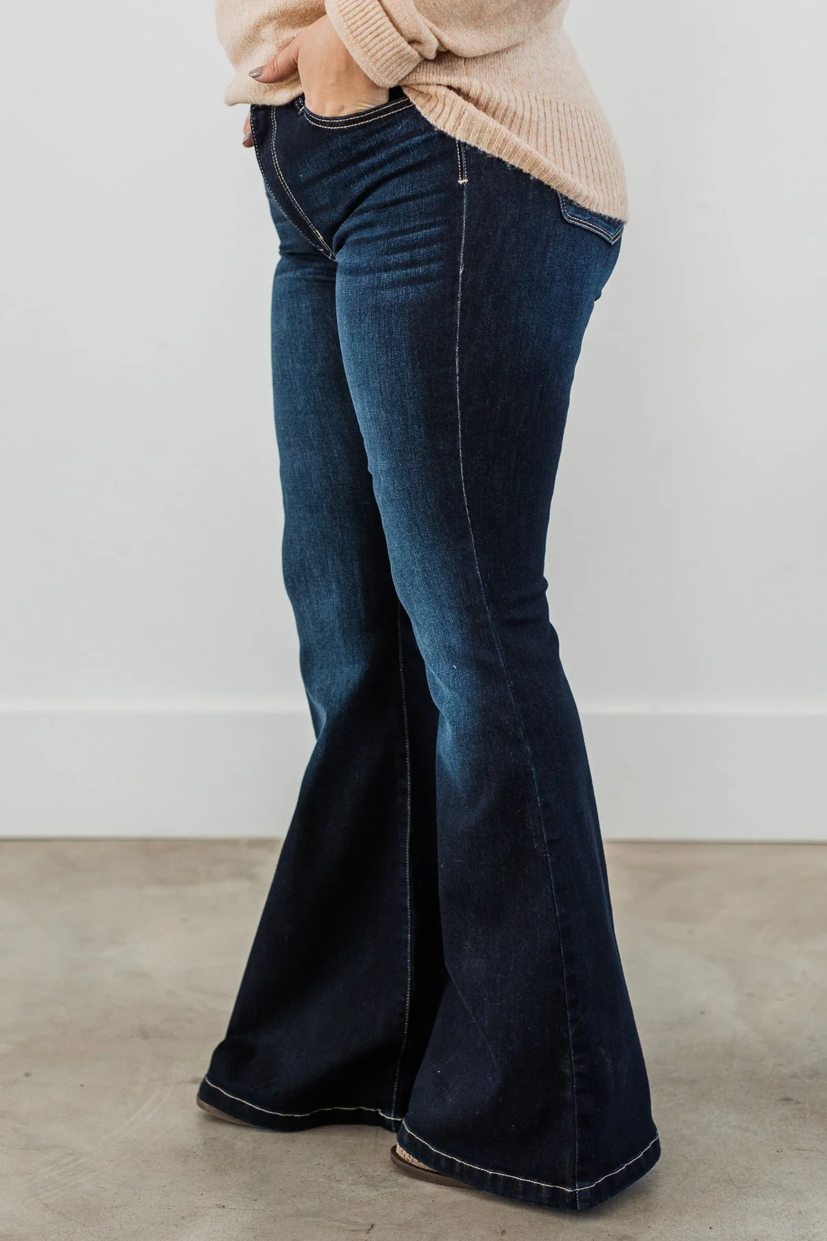 KanCan High Rise Flare Jeans- Hera Wash - Image 5