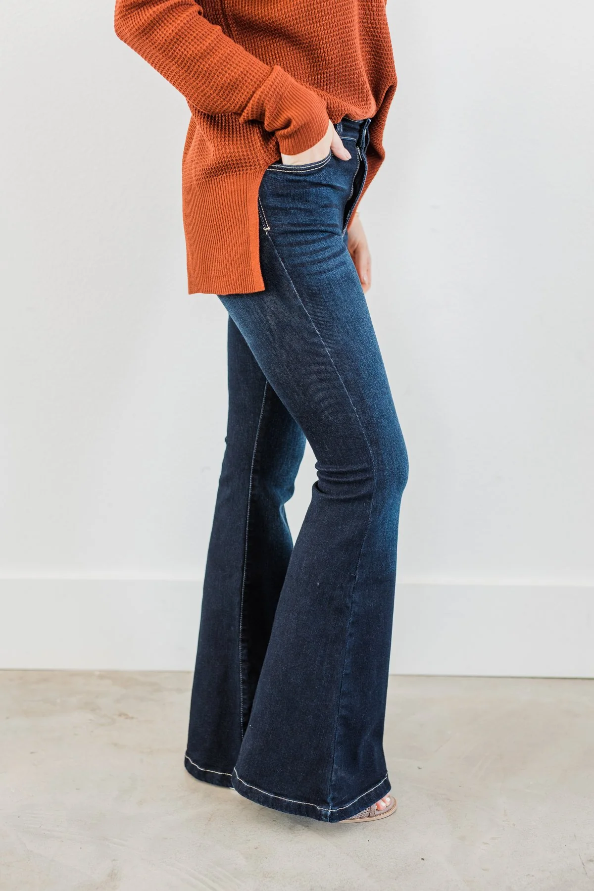 KanCan High Rise Flare Jeans- Hera Wash - Image 6