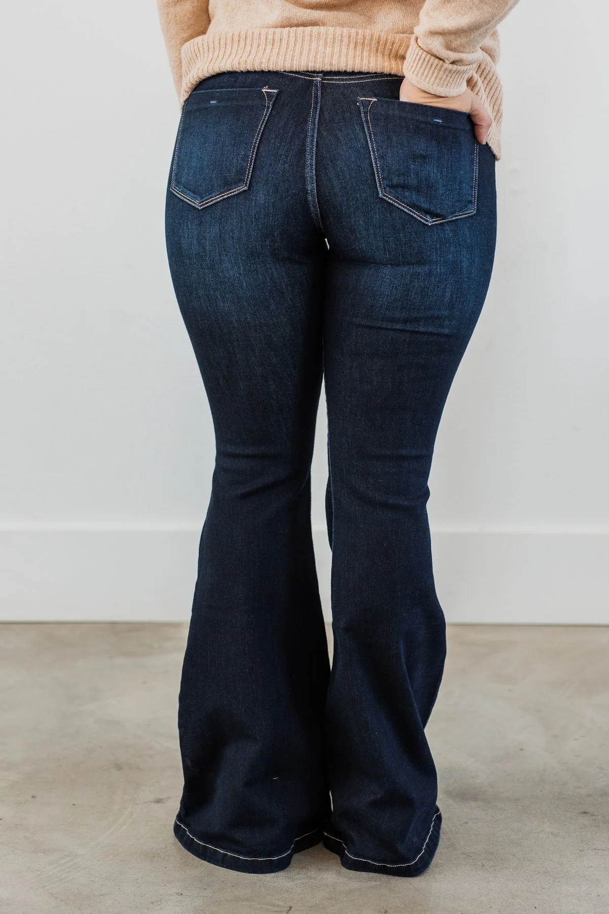 KanCan High Rise Flare Jeans- Hera Wash - Image 7