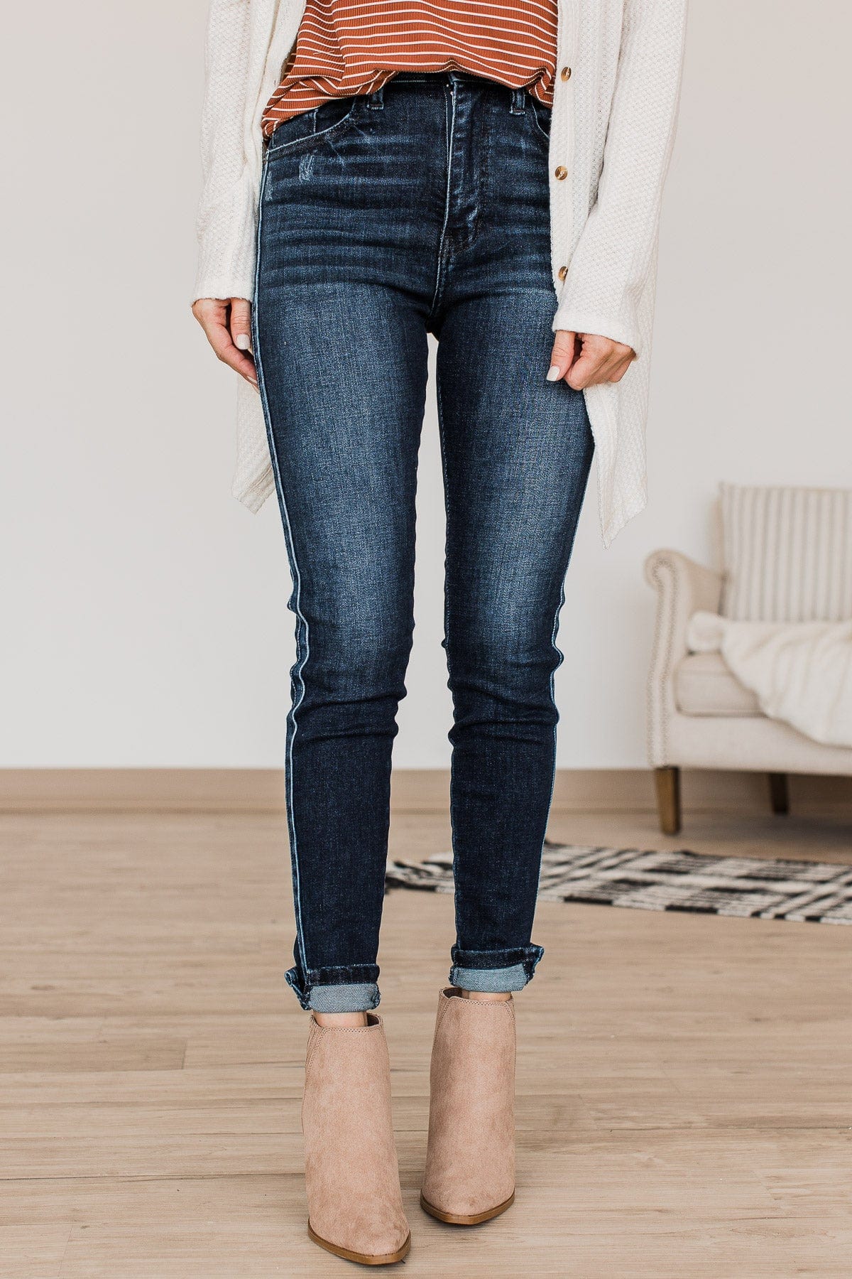 KanCan High-Rise Skinny Jeans- Nellie Wash - Image 5