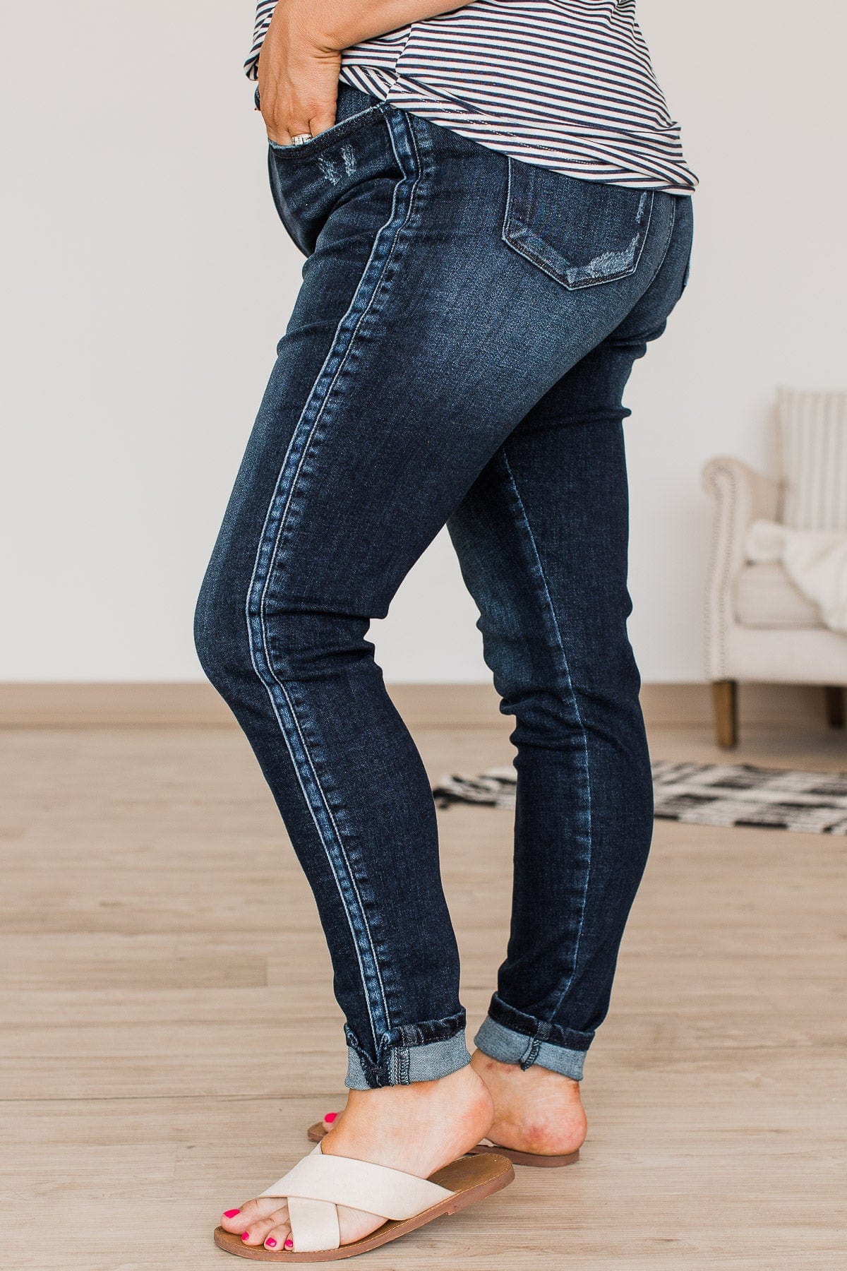 KanCan High-Rise Skinny Jeans- Nellie Wash - Image 7