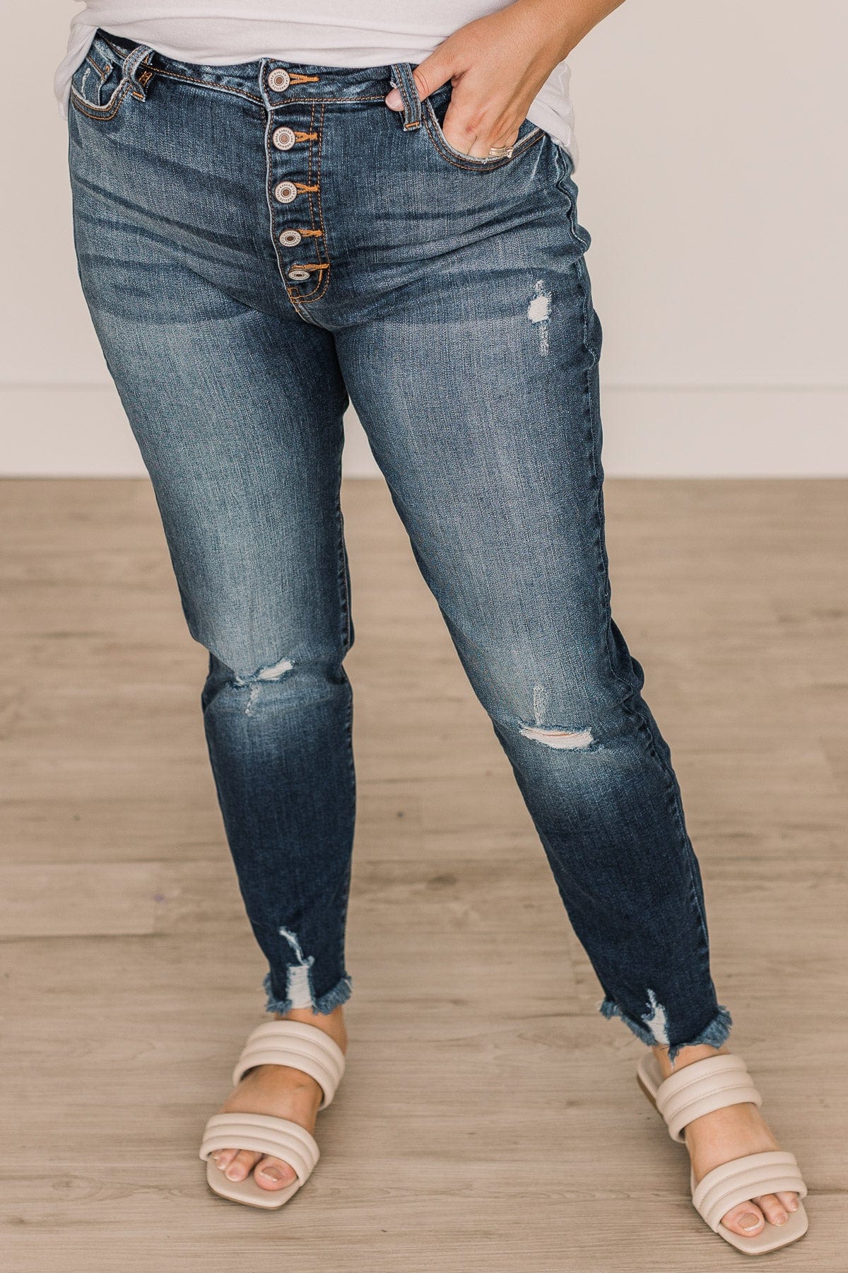 KanCan High-Rise Skinny Jeans- Tamara Wash - Image 2
