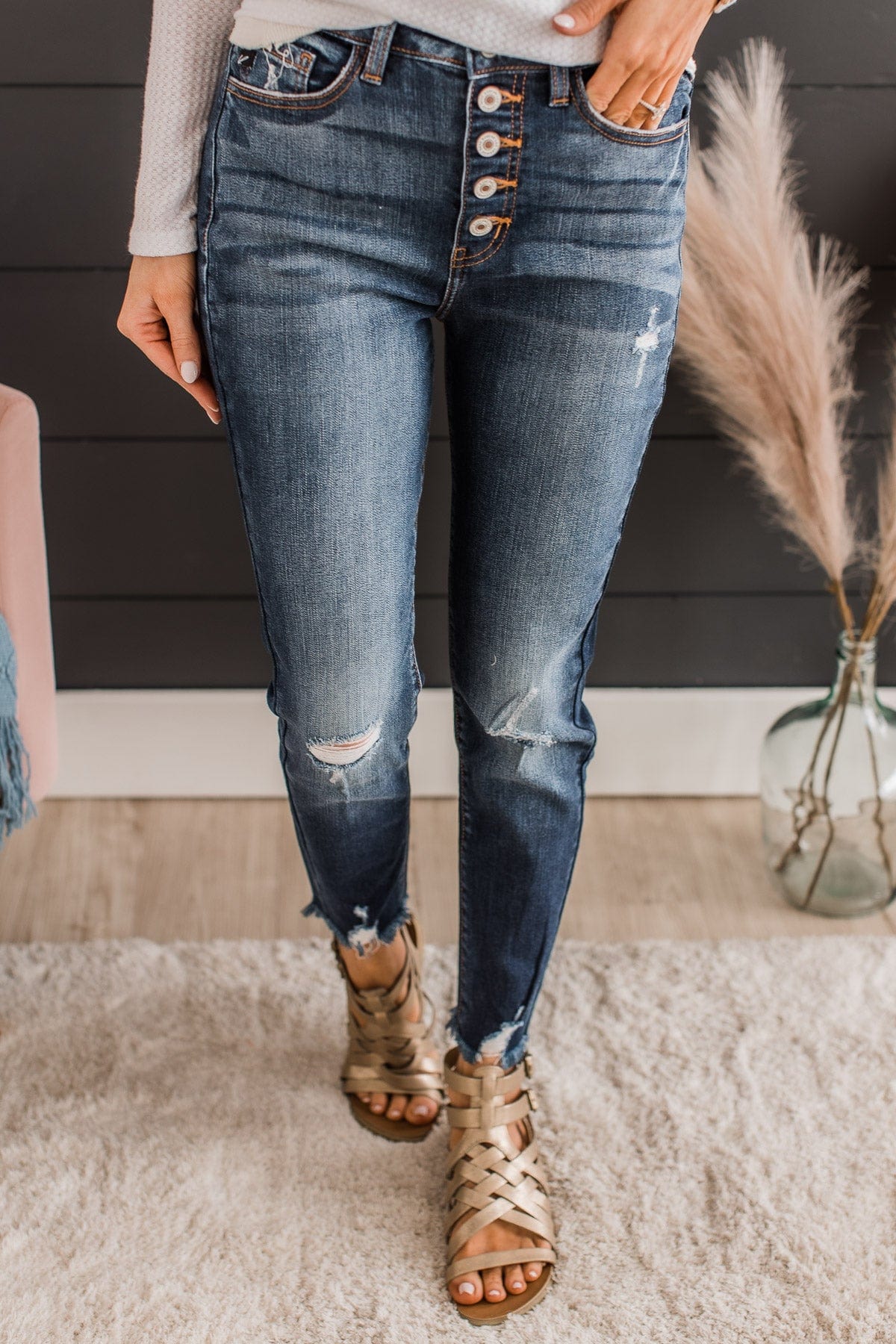 KanCan High-Rise Skinny Jeans- Tamara Wash - Image 3