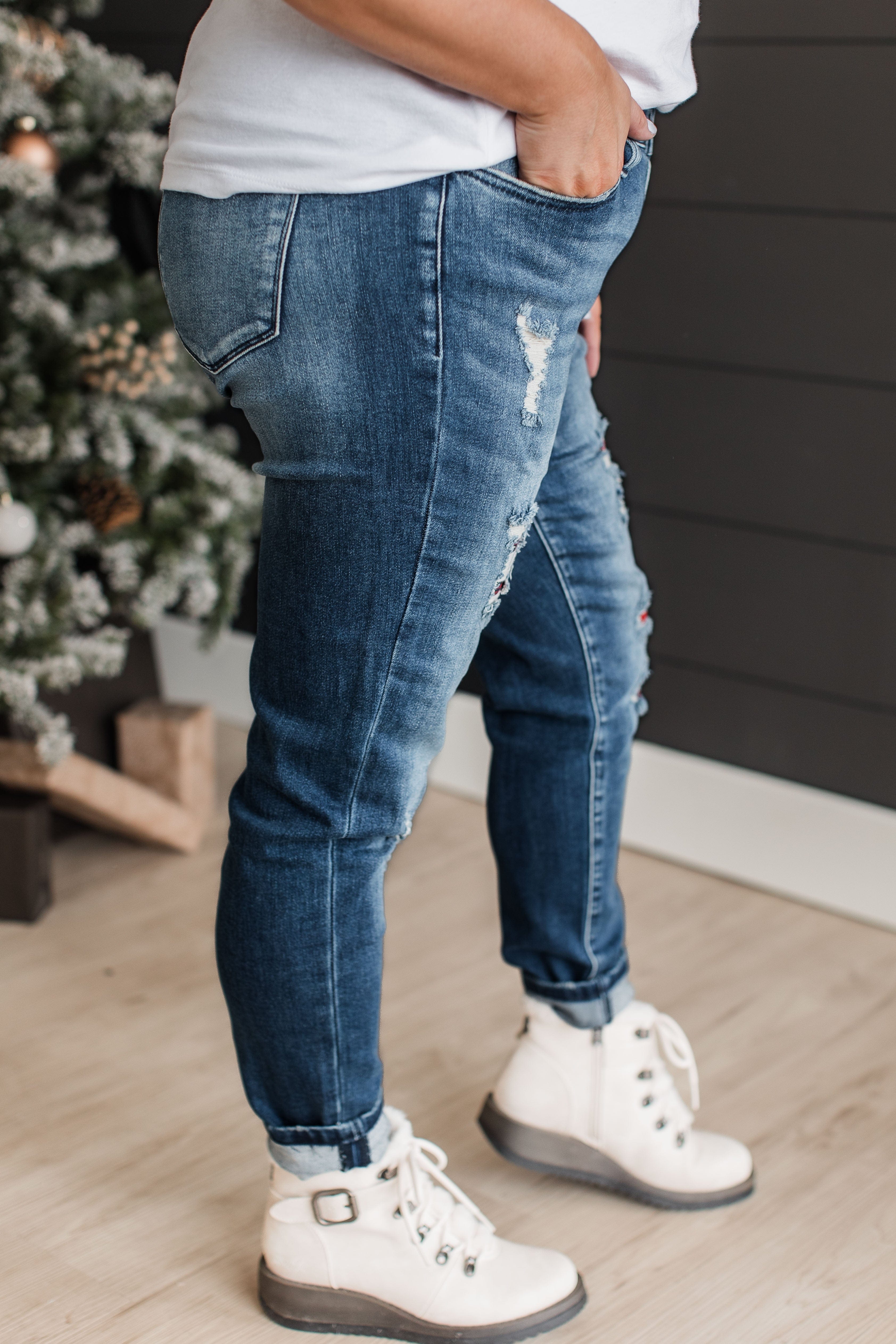 KanCan Mid-Rise Ankle Skinny Jeans- Estelle Wash - Image 7