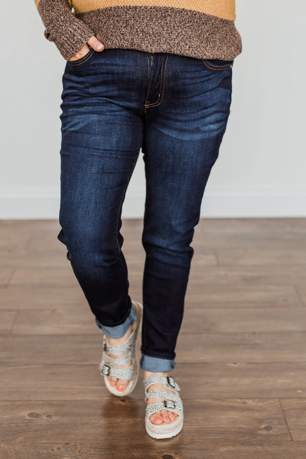KanCan Mid-Rise Skinny Jeans- Christine Wash - Image 3