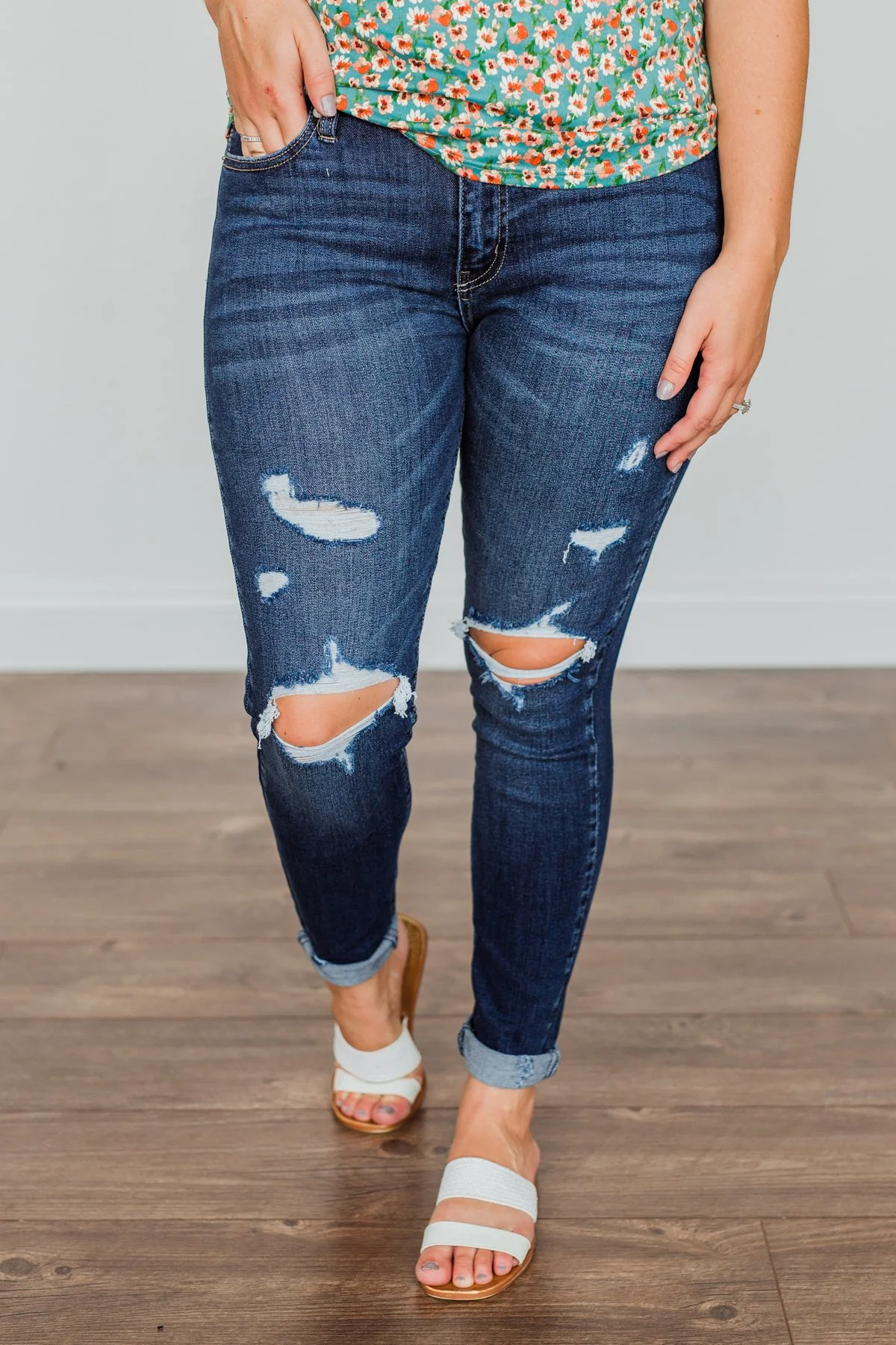 KanCan Mid-Rise Skinny Jeans- Tara Wash - Image 3