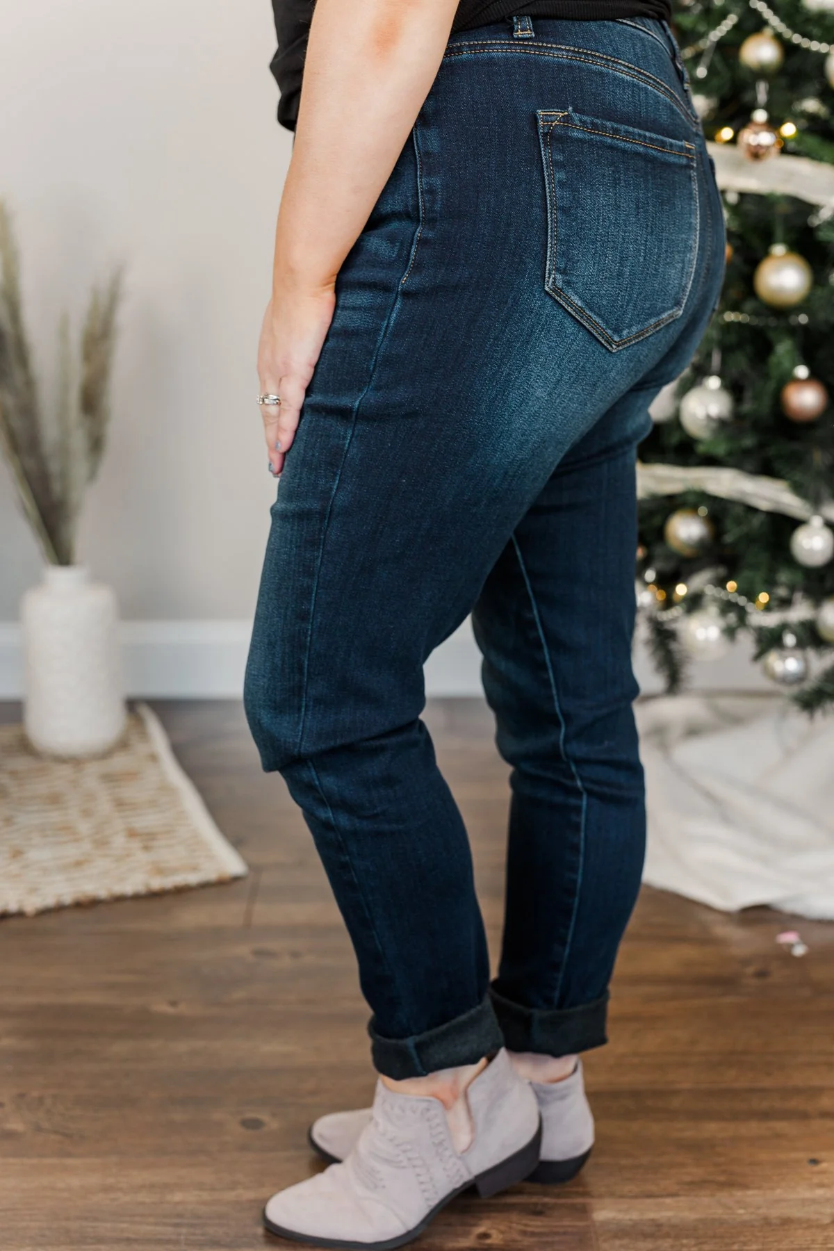 KanCan Fleece Lined Skinny Jeans- Andie Wash - Image 6