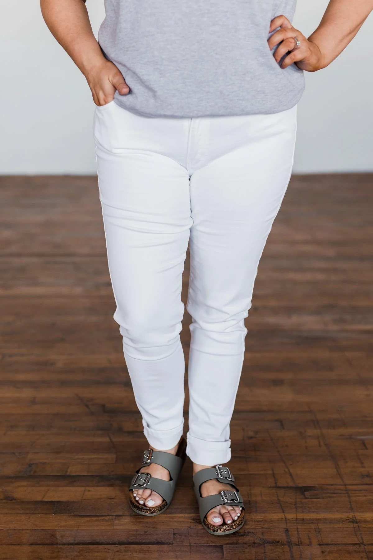KanCan Non-Distressed Skinny Jeans- Betsy Wash - Image 2