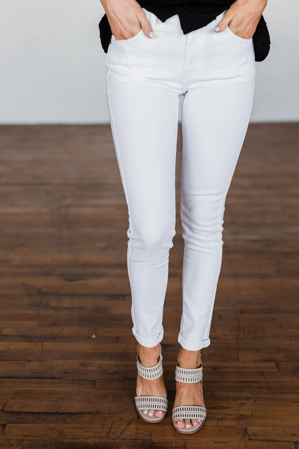 KanCan Non-Distressed Skinny Jeans- Betsy Wash - Image 5