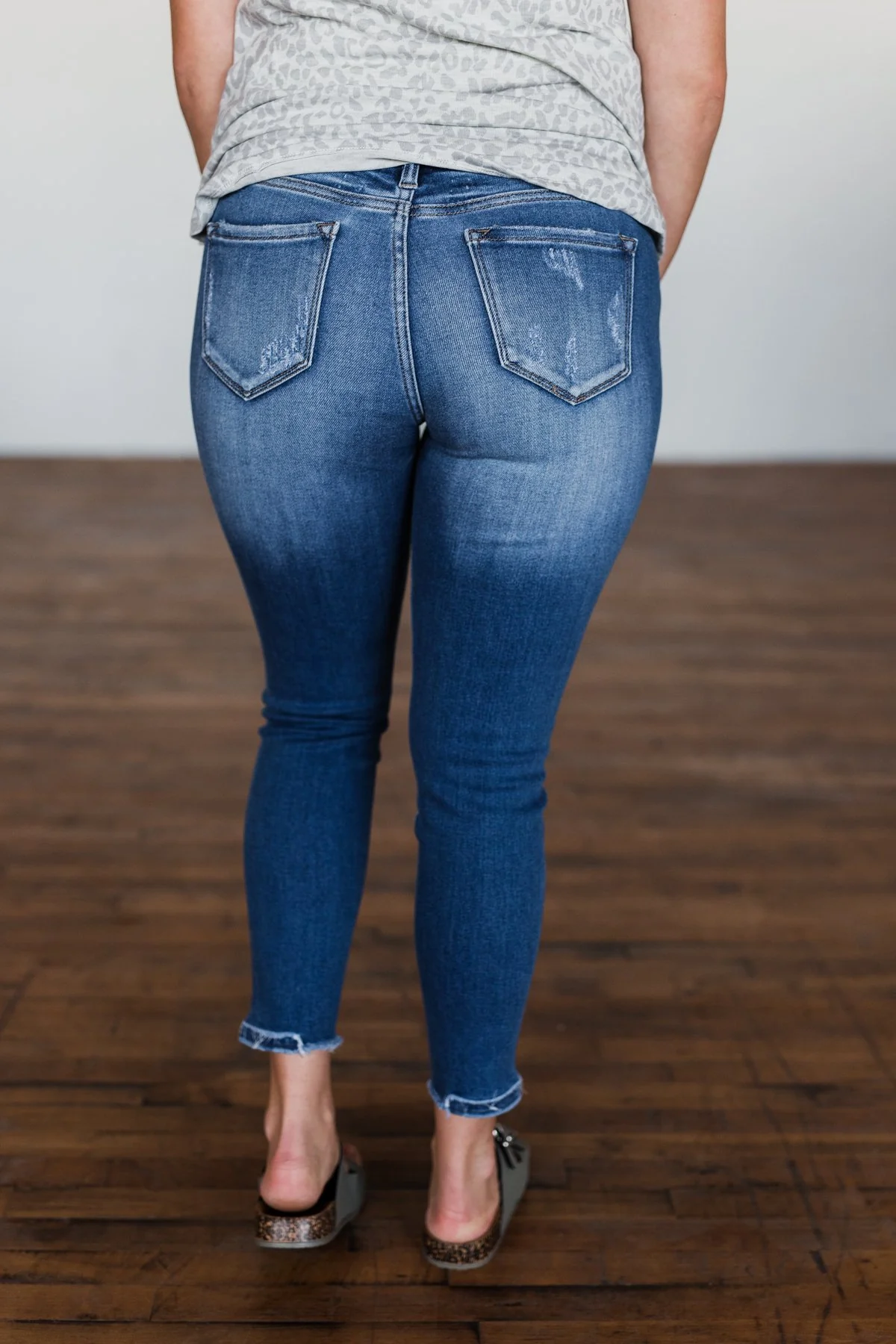 KanCan Raw Hem Jeans- Jerri Wash - Image 10