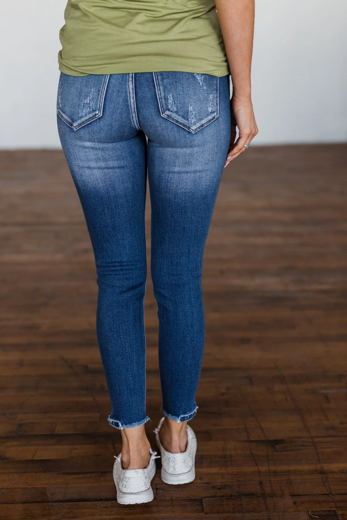 KanCan Raw Hem Jeans- Jerri Wash - Image 11