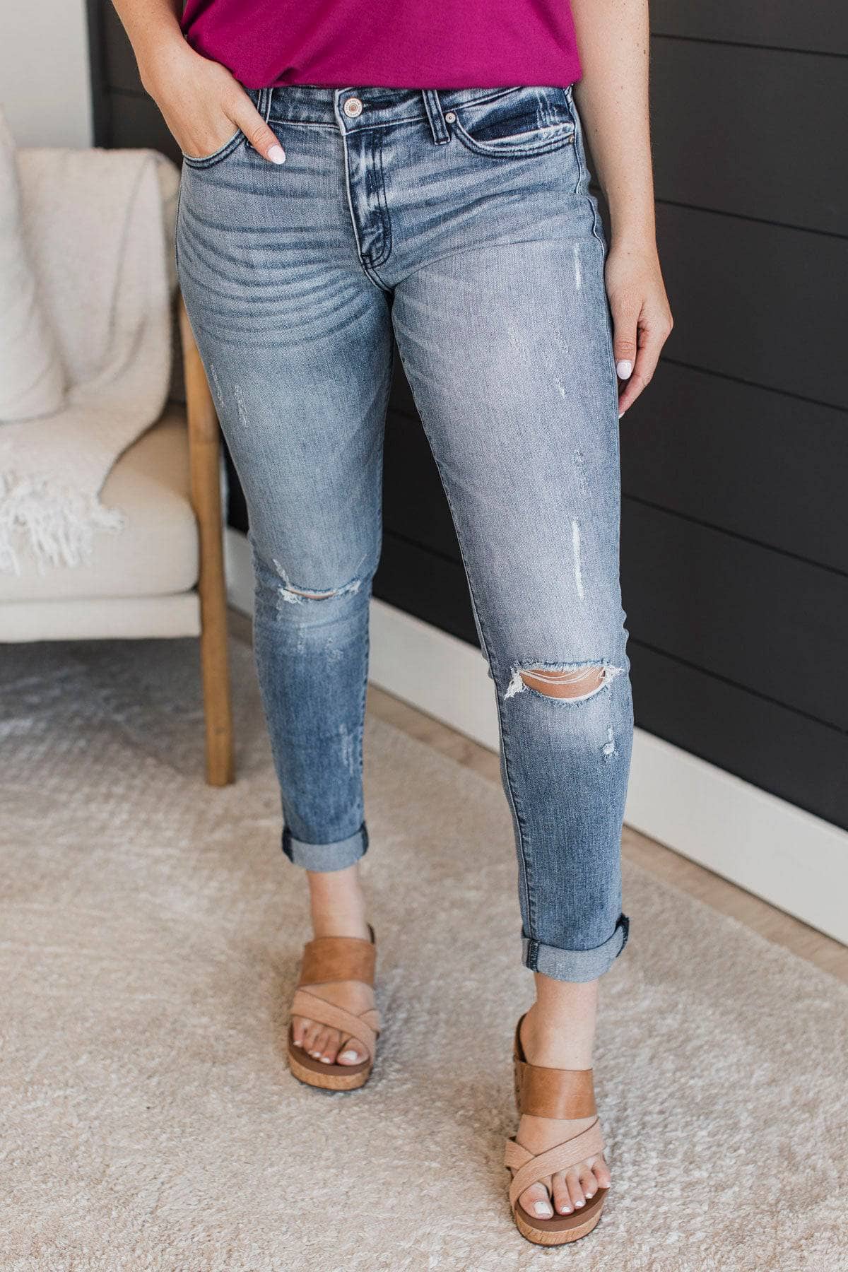 KanCan Skinny Jeans- Ginger Wash - Image 3